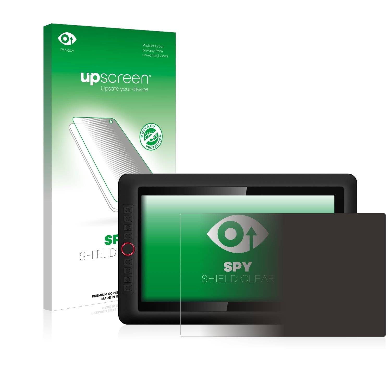upscreen® Spy Shield Clear Premium Blickschutzfolie für XP-Pen Artist 15.6 Pro