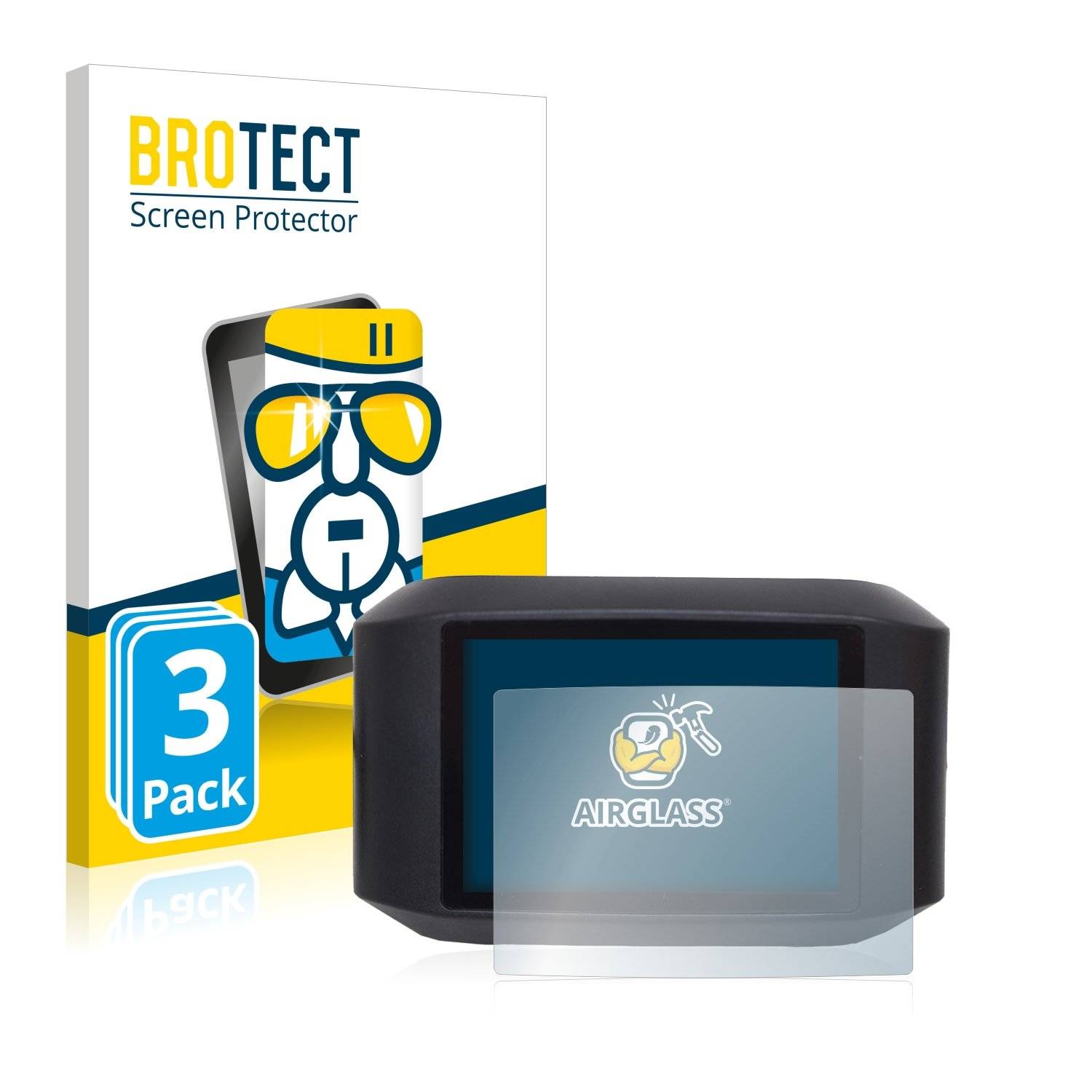 3x BROTECT® AirGlass® Panzerglasfolie für Luna 750C Display