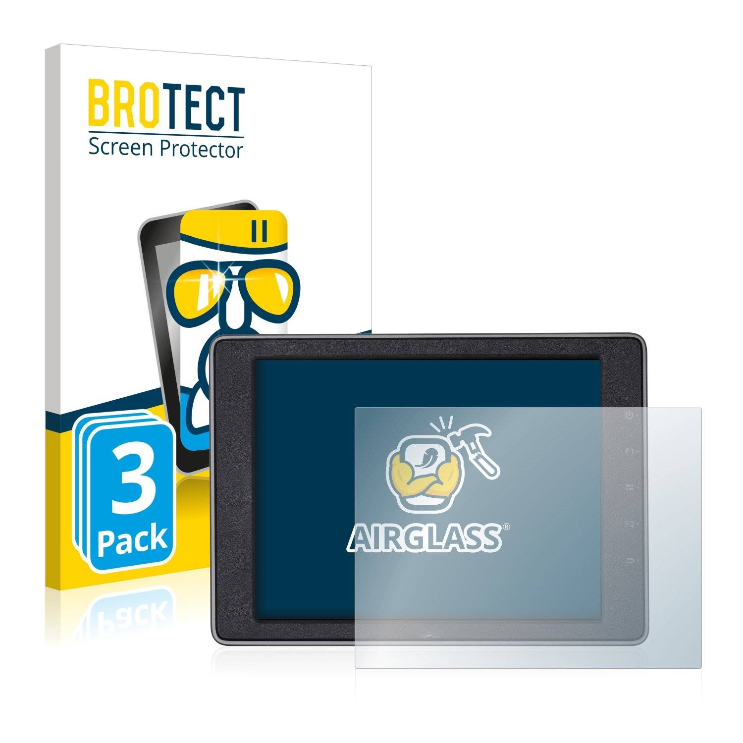 3x BROTECT® AirGlass® Panzerglasfolie für DJI Crystalsky (7.85'')
