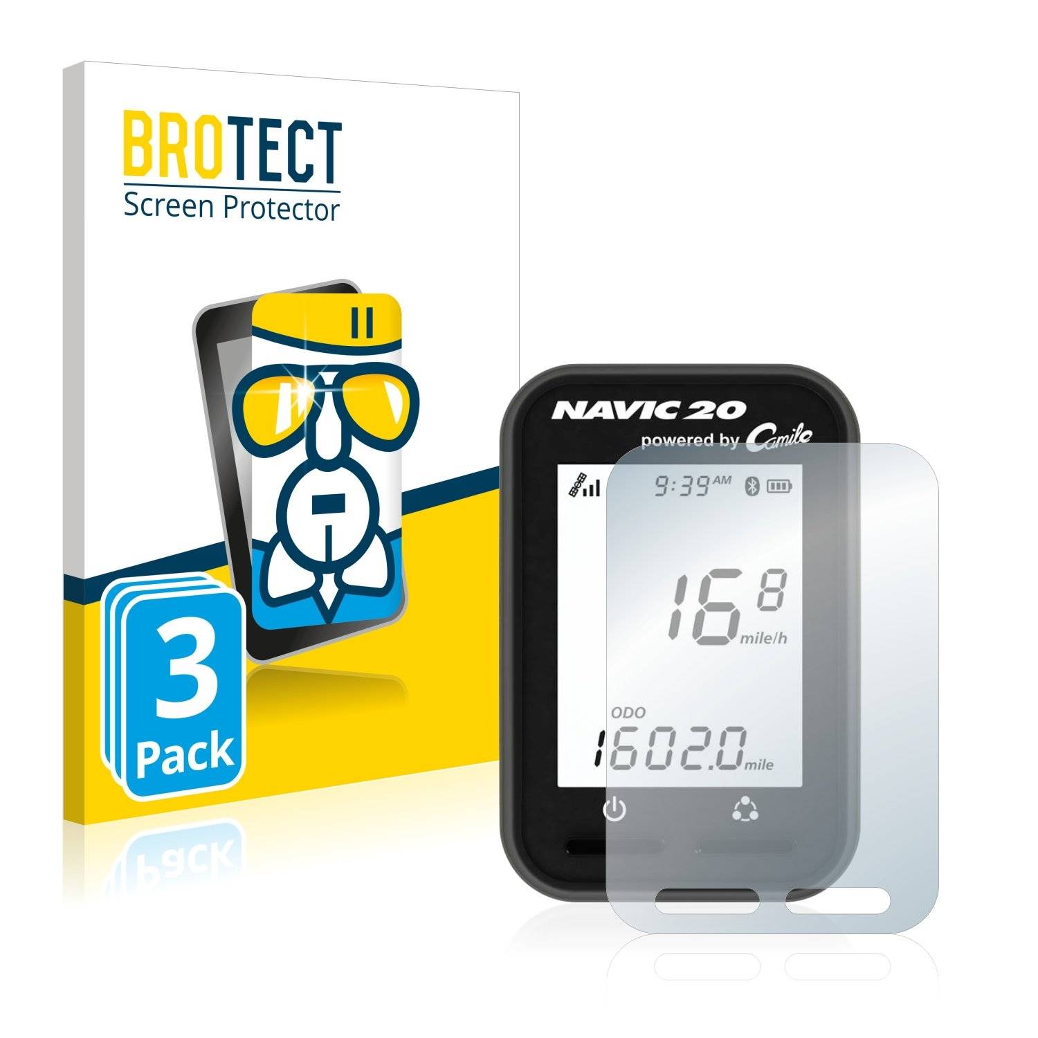3x BROTECT® AirGlass® Panzerglasfolie für Ciclo Navic 20