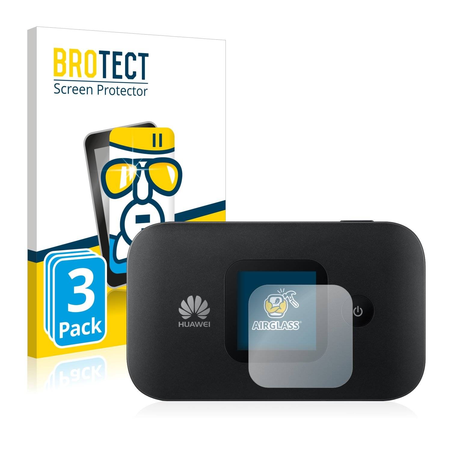 3x BROTECT® AirGlass® Panzerglasfolie für Huawei E5577