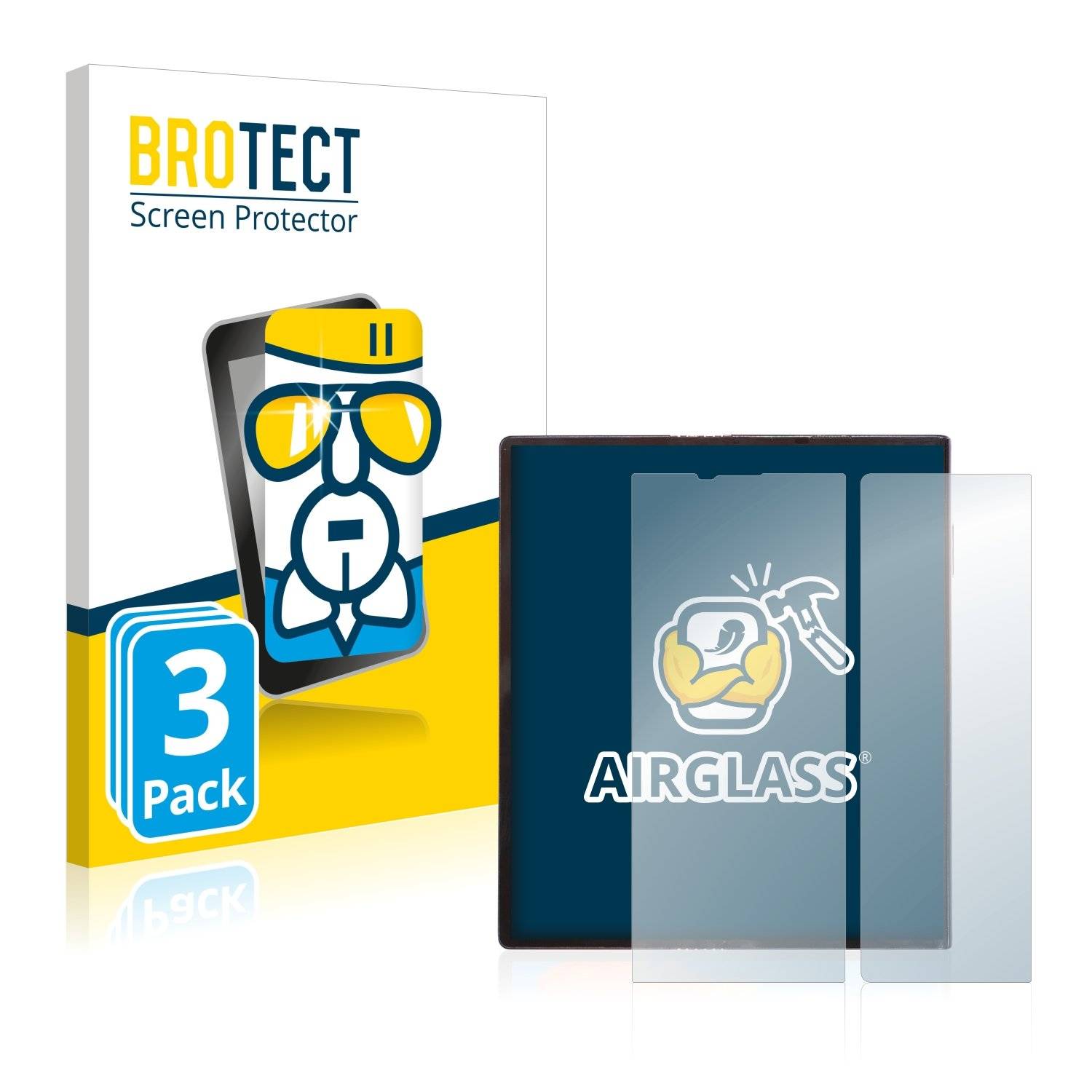 3x BROTECT® AirGlass® Panzerglasfolie für Huawei Mate X