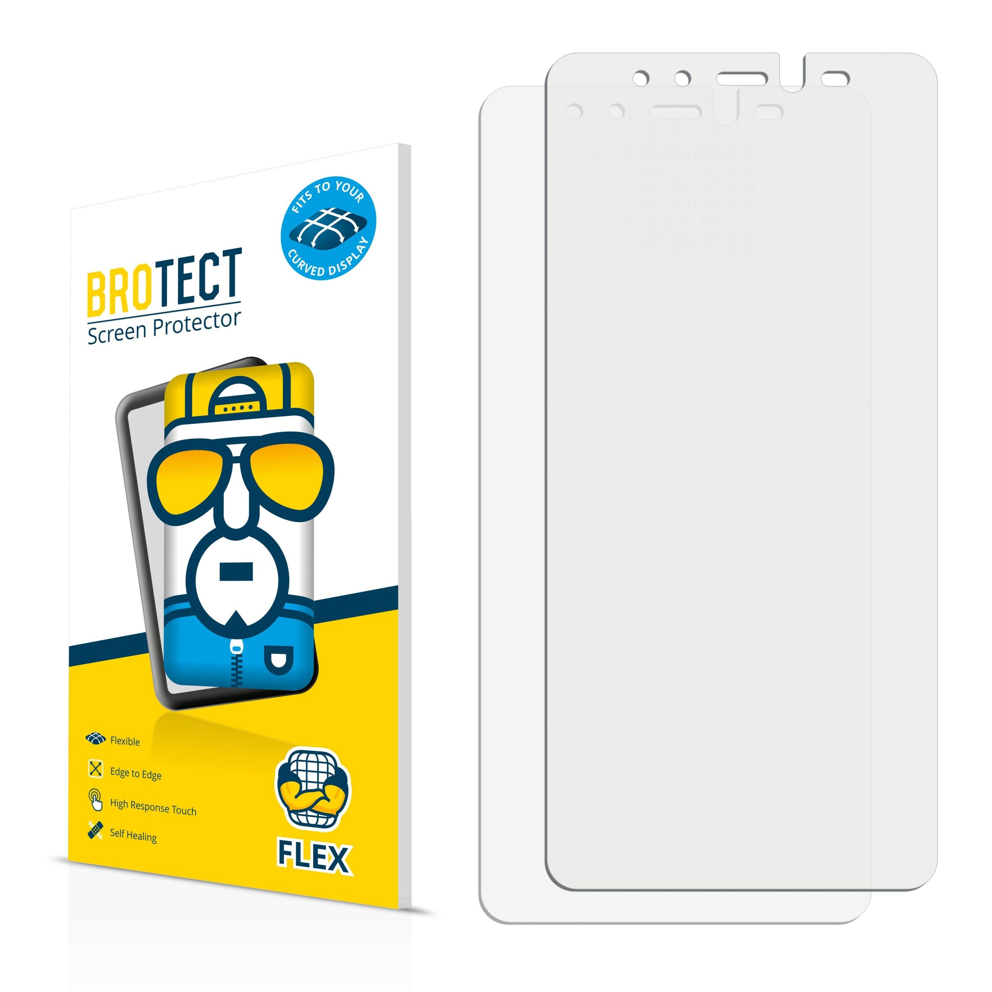 2x BROTECT® Flex Full-Cover Displayschutzfolie für Energizer Hardcase H591S