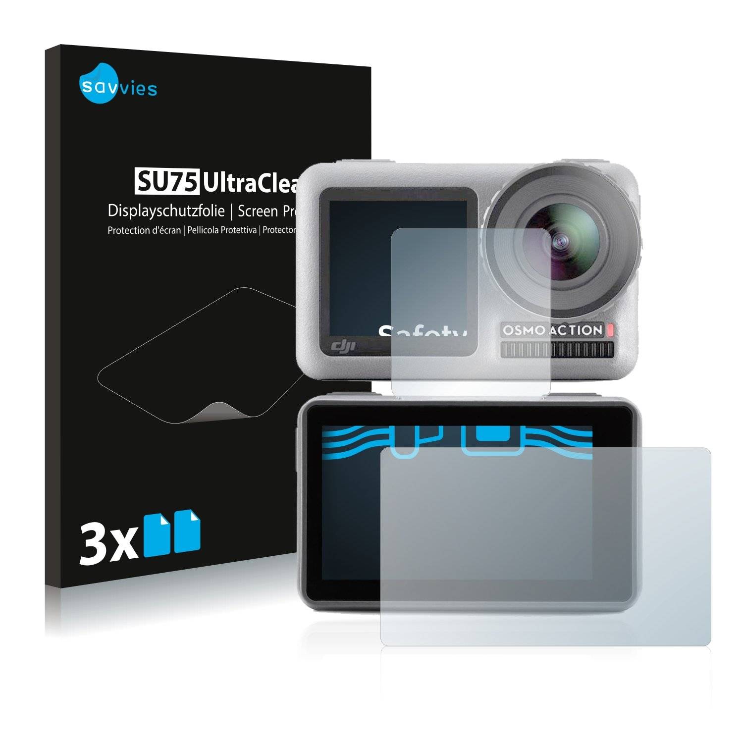 6 Savvies SU7 Displayschutzfoli fü DJ Osm Action