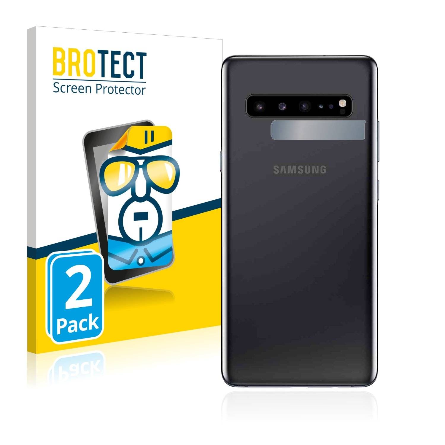 2 BROTECT HD-Clea Displayschutzfoli fü Samsun Galax S1 5 (Kamer au de Rückseite)