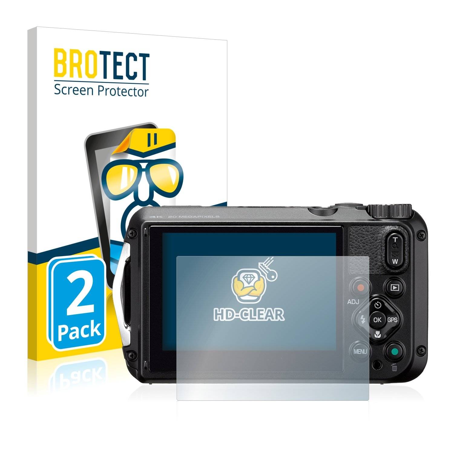 2 BROTECT HD-Clea Displayschutzfoli fü Rico G900