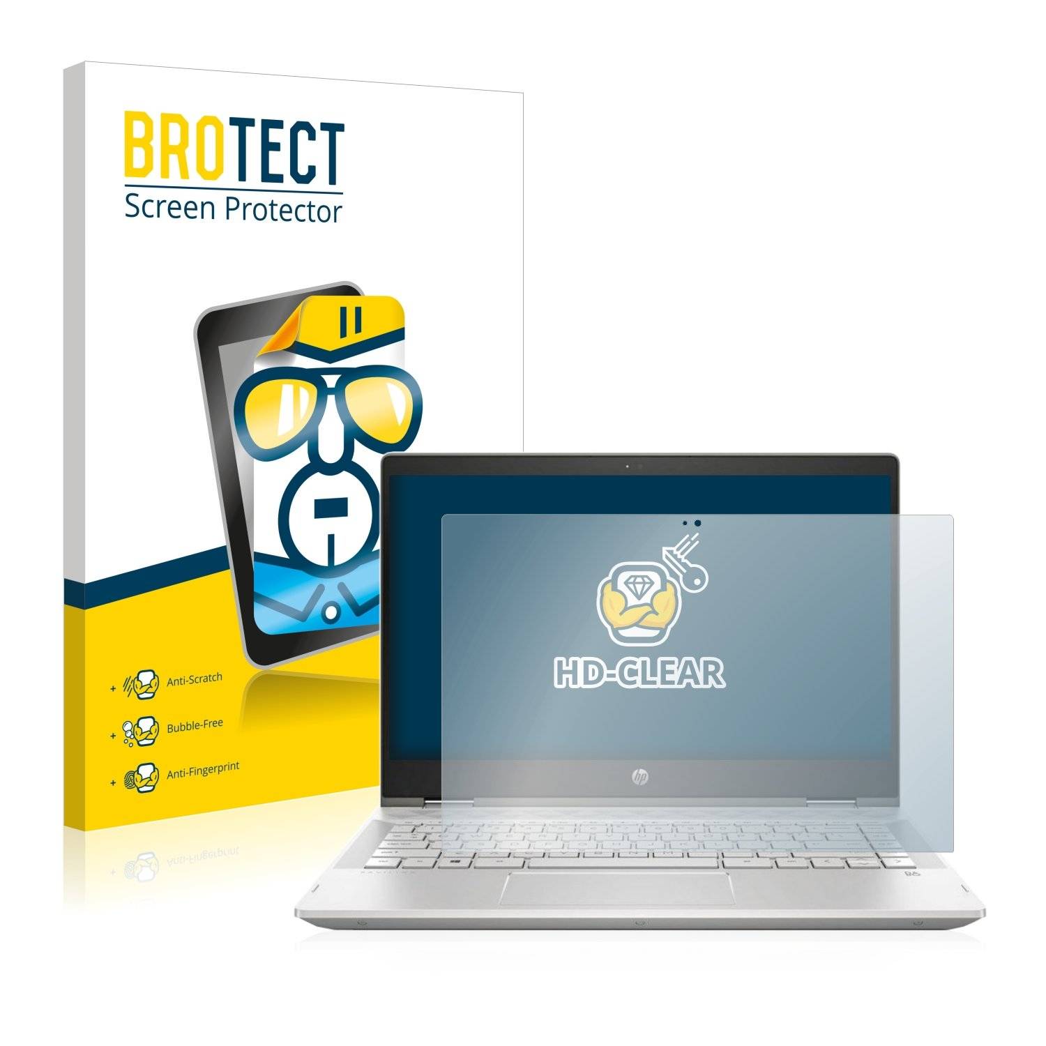 BROTECT HD-Clea Displayschutzfoli fü H Pavilio x36 14-cd1012nf
