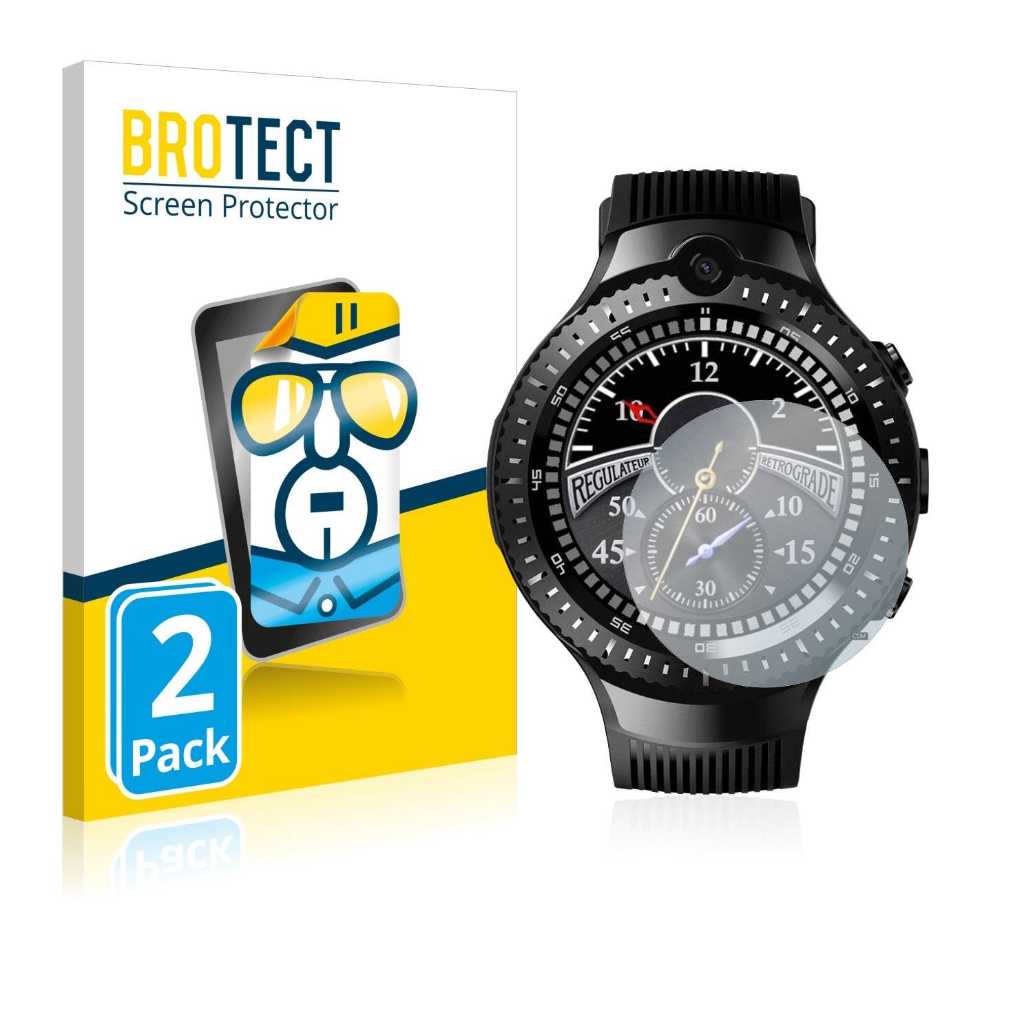 2 BROTECT HD-Clea Displayschutzfoli fü Zeblaz Tho Dual
