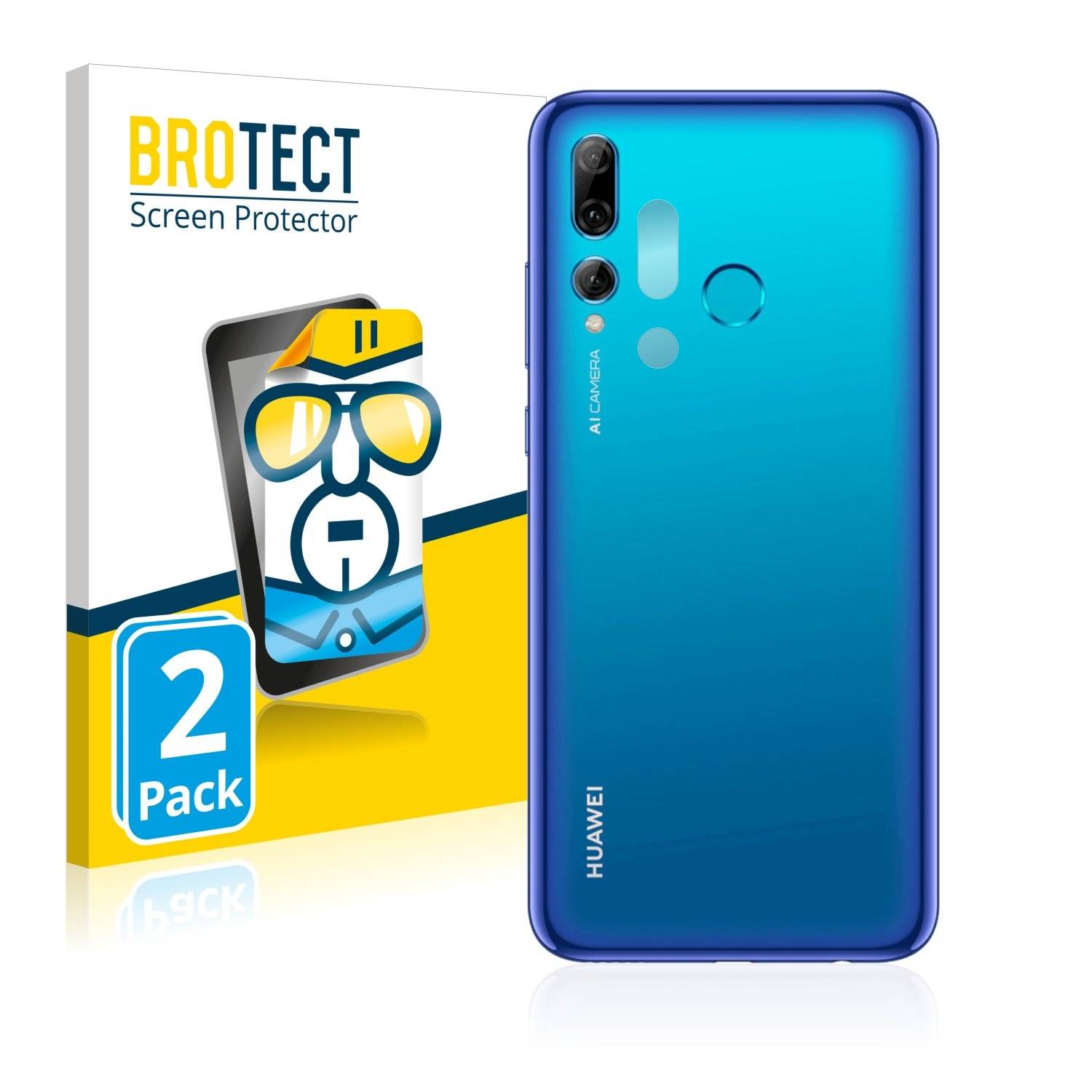 2 BROTECT HD-Clea Displayschutzfoli fü Huawe  smart Plu 201 (Kamer au de Rückseite)