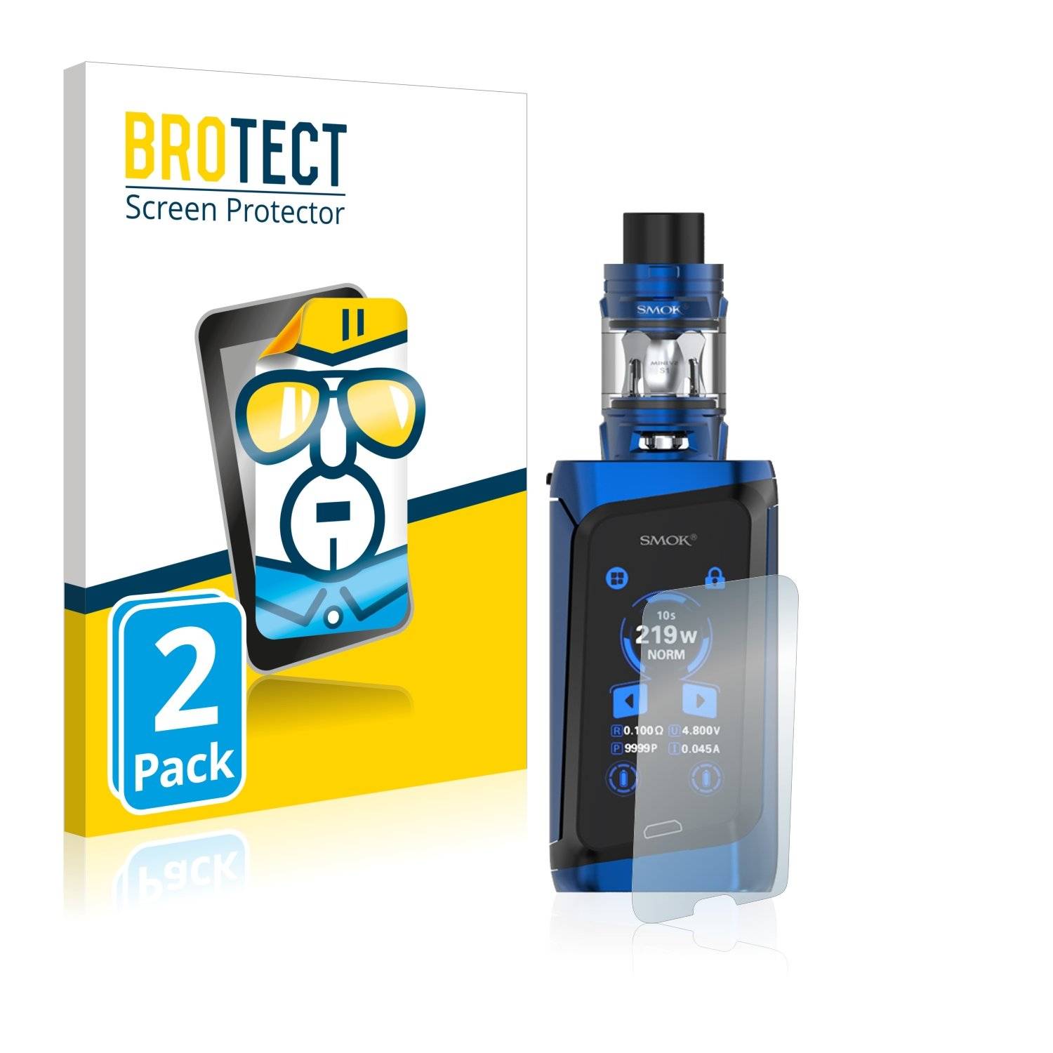 2 BROTECT HD-Clea Displayschutzfoli fü Smo Morp 219