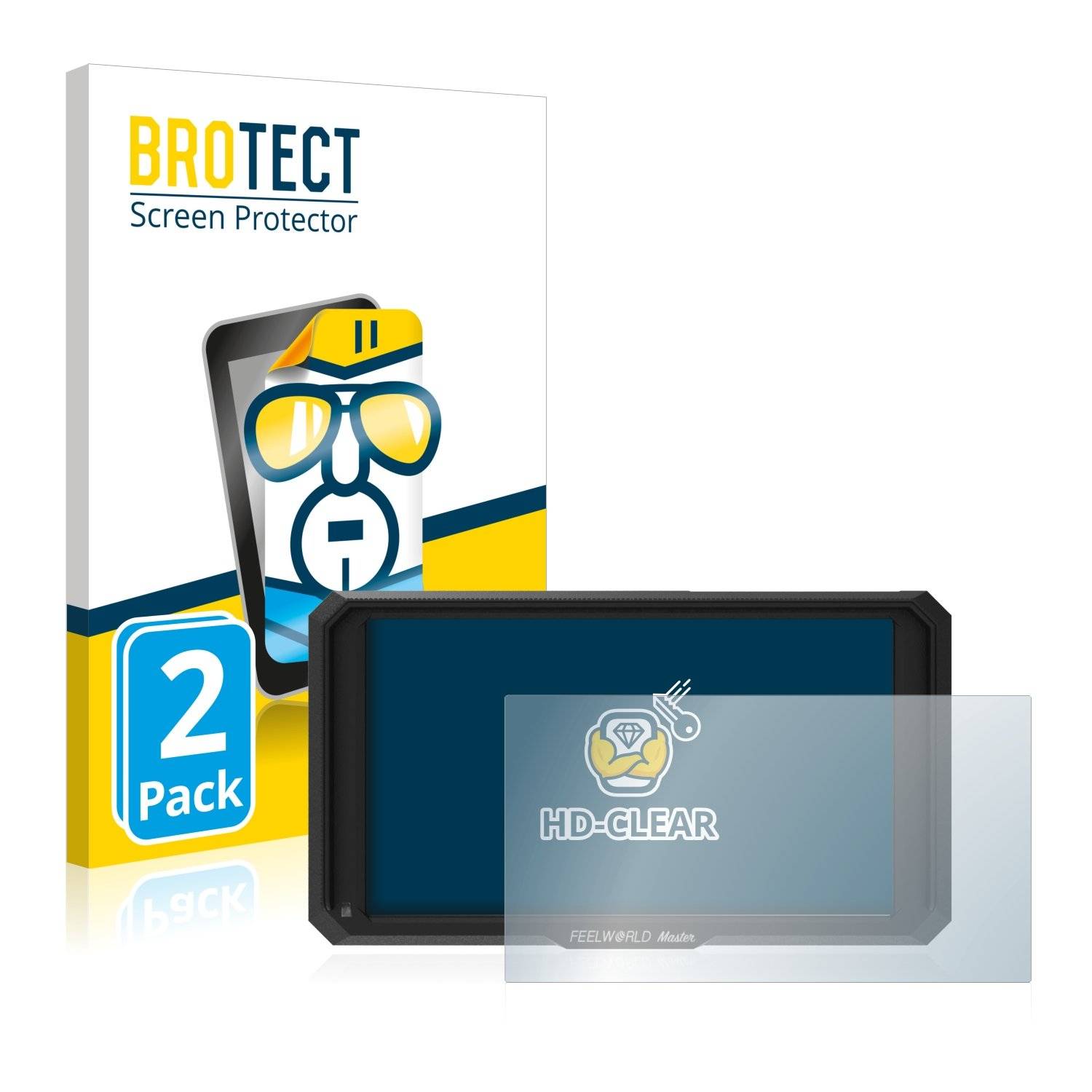 2 BROTECT HD-Clea Displayschutzfoli fü Feelworl Maste MA5