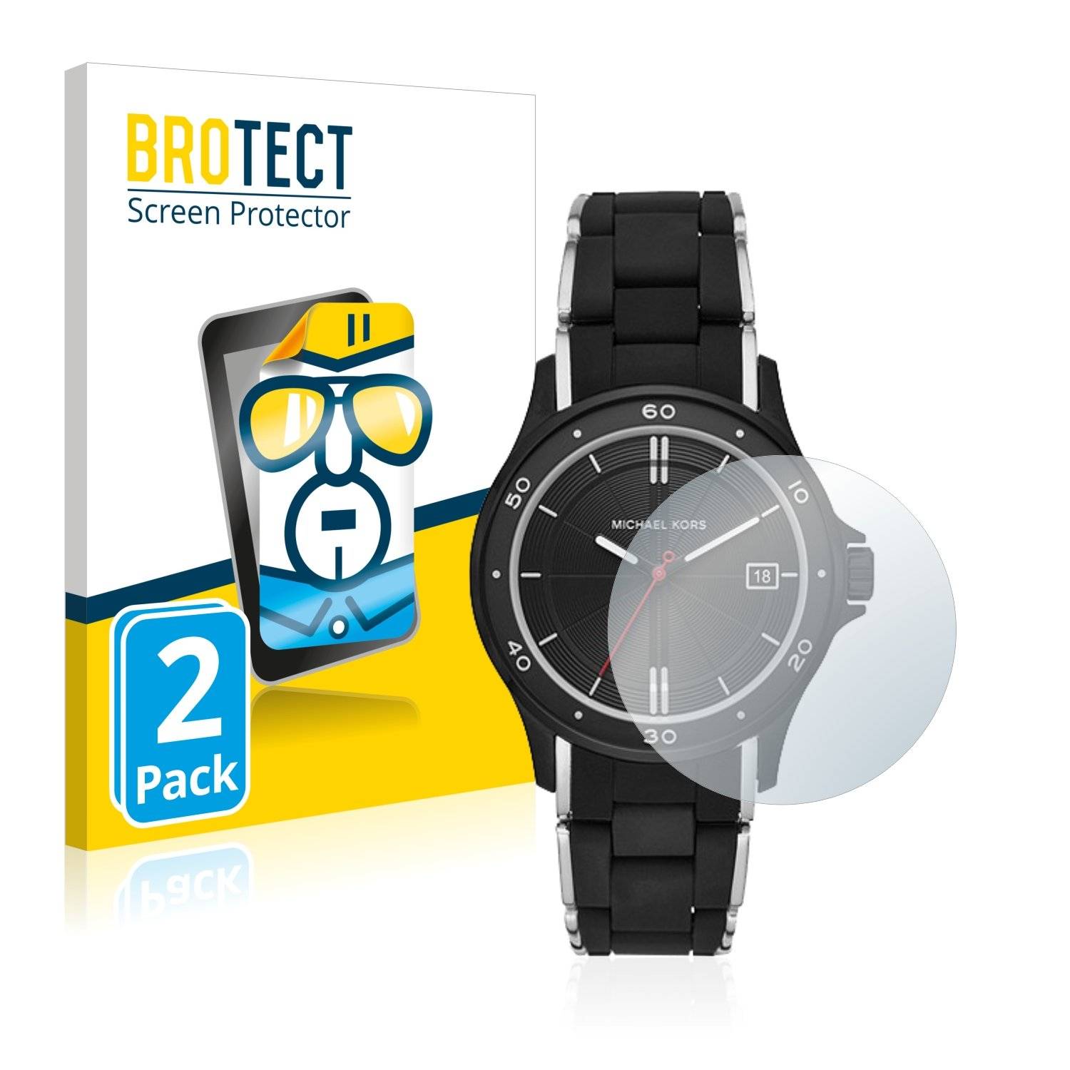 2 BROTECT HD-Clea Displayschutzfoli fü Michae Kor Rei (4 mm)