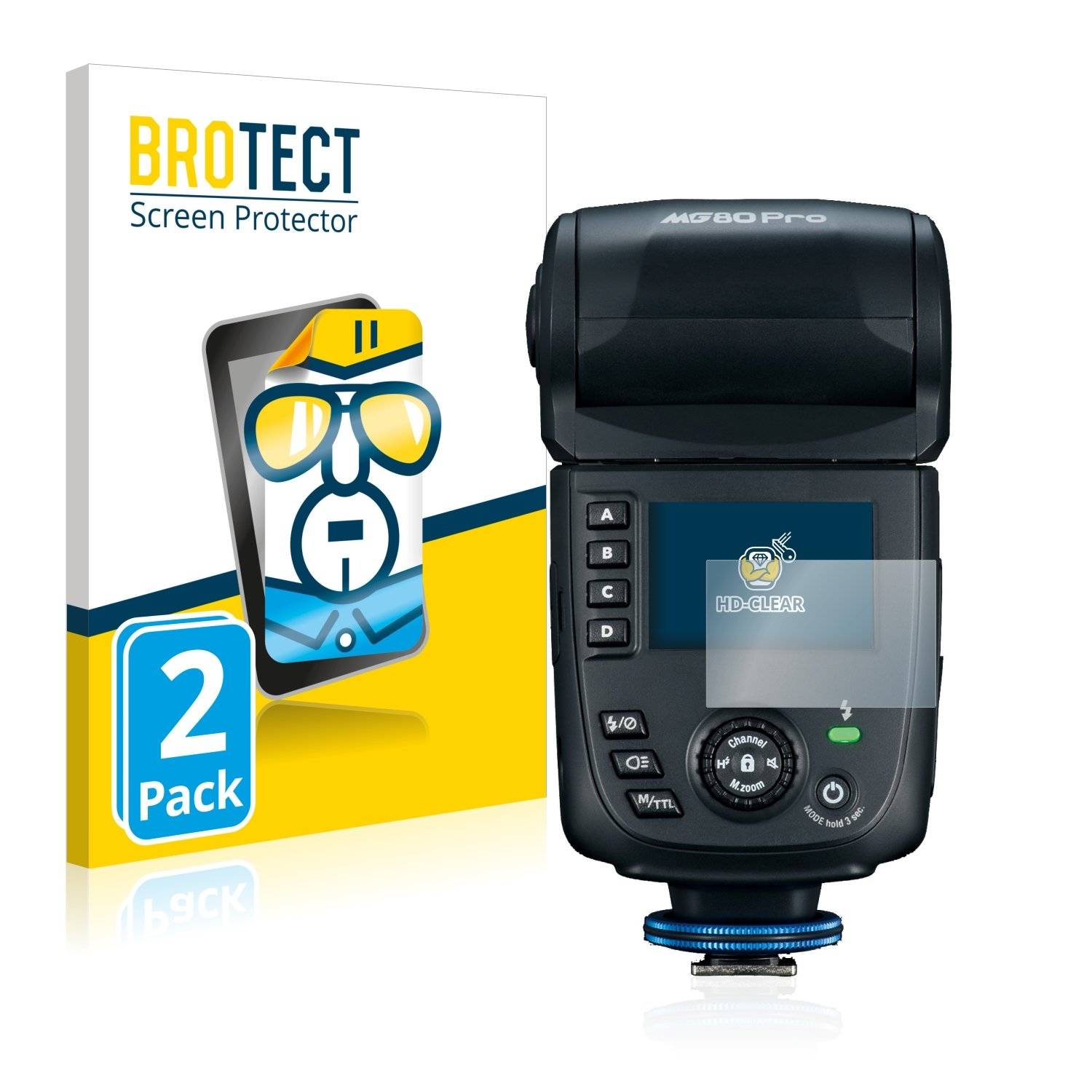 2 BROTECT HD-Clea Displayschutzfoli fü Nissi MG8 Pro