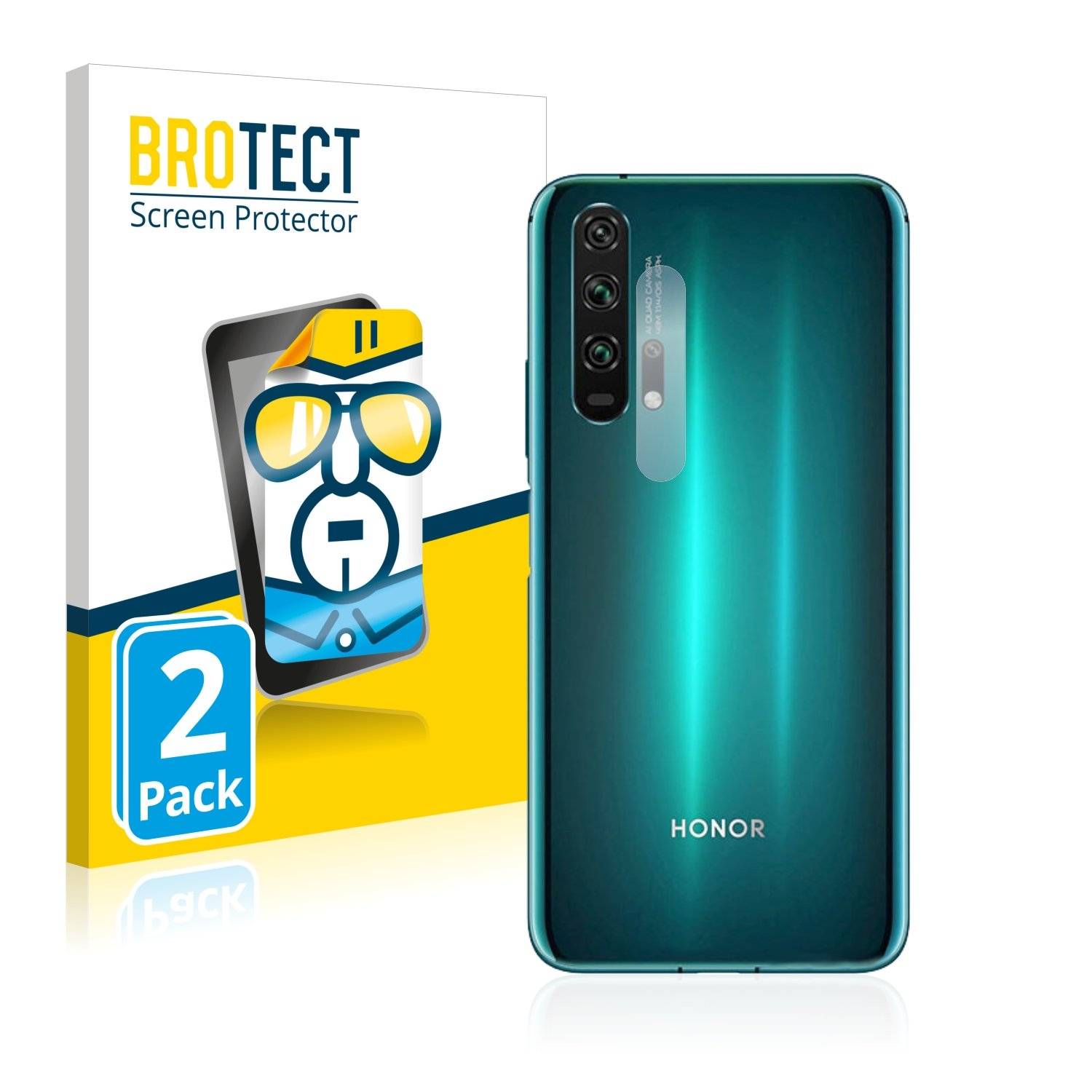 2 BROTECT HD-Clea Displayschutzfoli fü Huawe Hono 2 Pr (Kamer au de Rückseite)