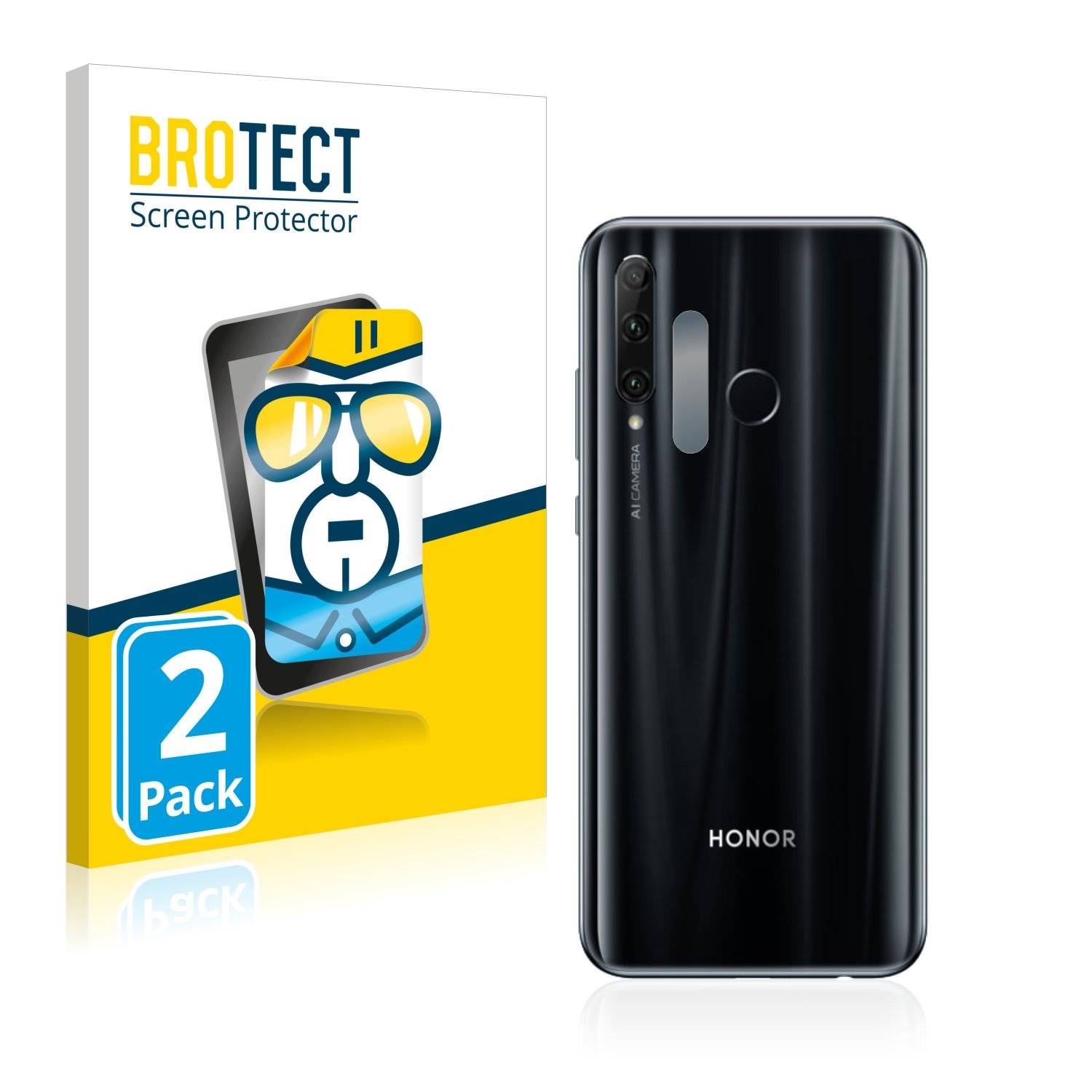 2 BROTECT HD-Clea Displayschutzfoli fü Huawe Hono 2 Lit (Kamer au de Rückseite)