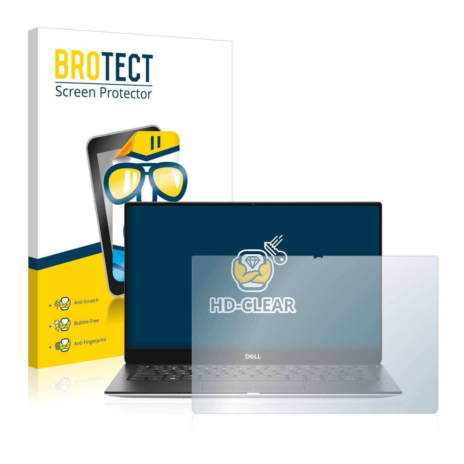 BROTECT HD-Clea Displayschutzfoli fü Del XP 1 9380