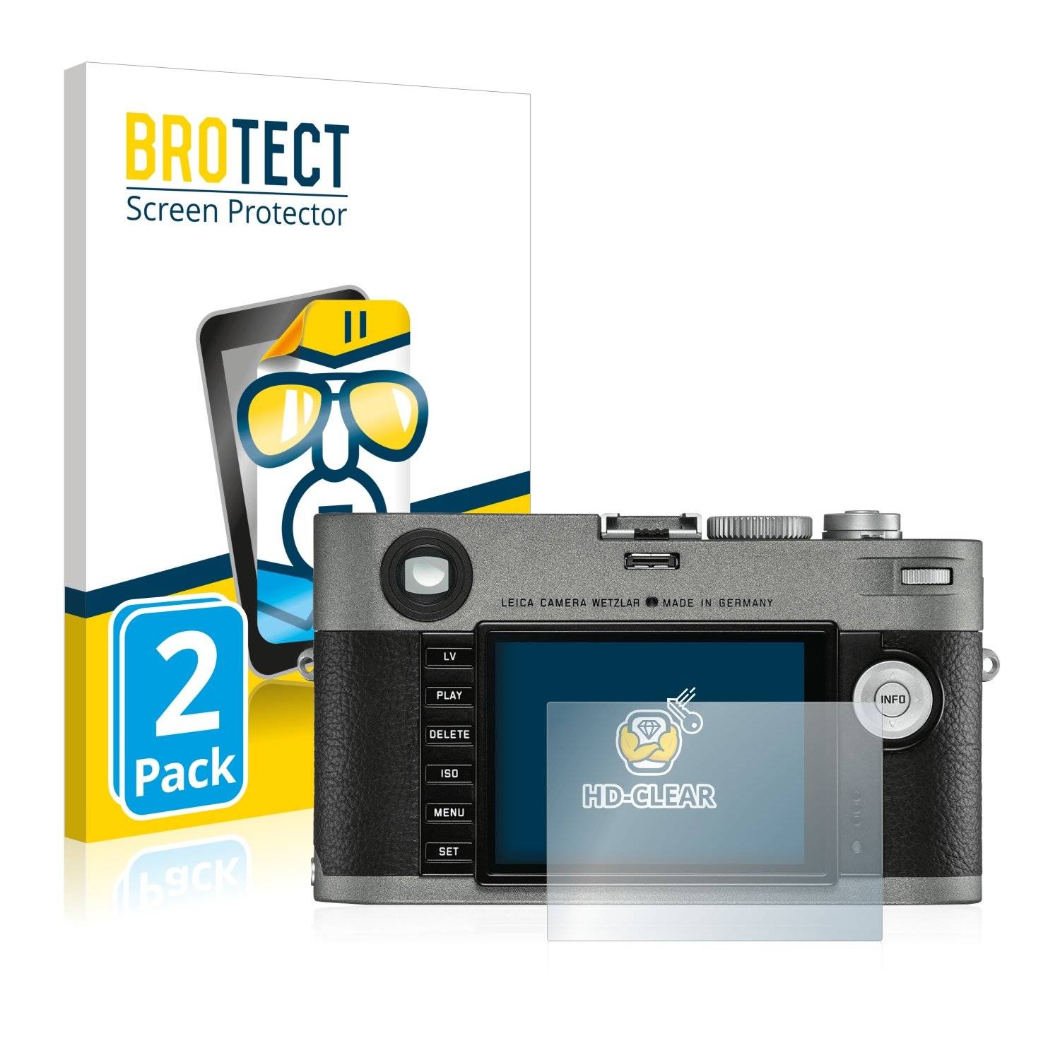 2 BROTECT HD-Clea Displayschutzfoli fü Leic M- Ty 24 2019