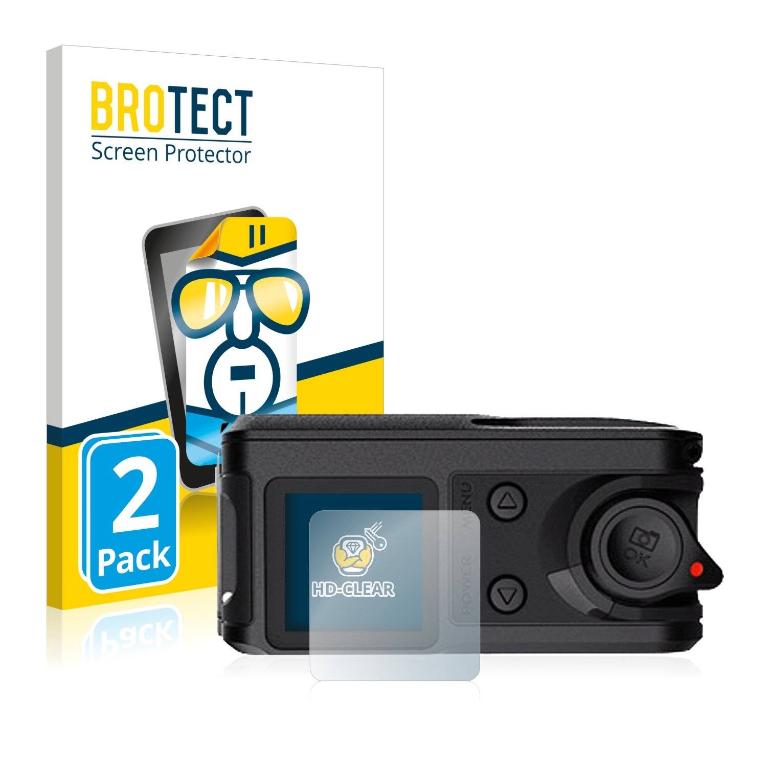 2 BROTECT HD-Clea Displayschutzfoli fü Garmi Vir X (Obere Display)