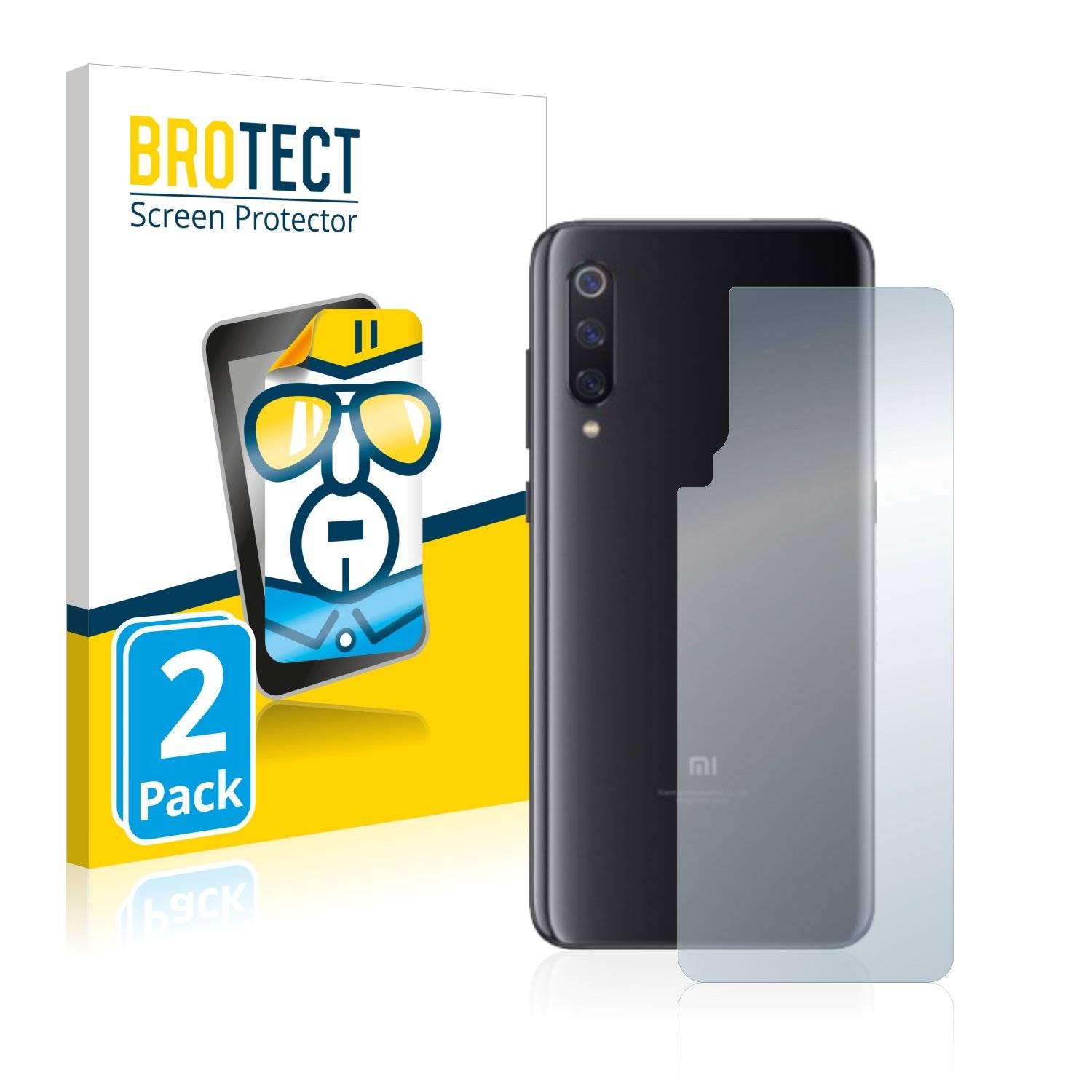 2 BROTECT HD-Clea Displayschutzfoli fü Xiaom M CC (Rückseite)