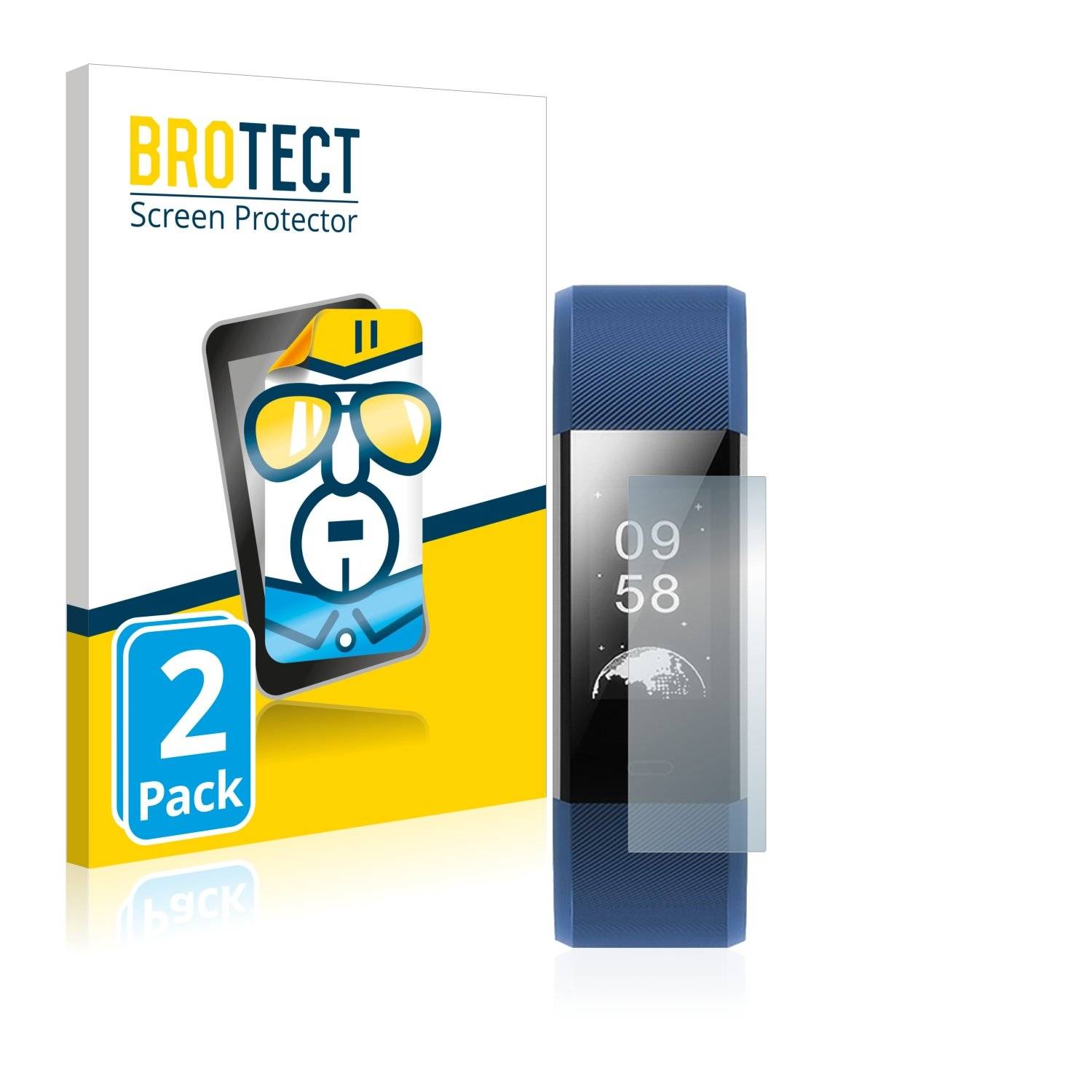 2 BROTECT HD-Clea Displayschutzfoli fü HolyHig Fitnes Tracke YG Plus