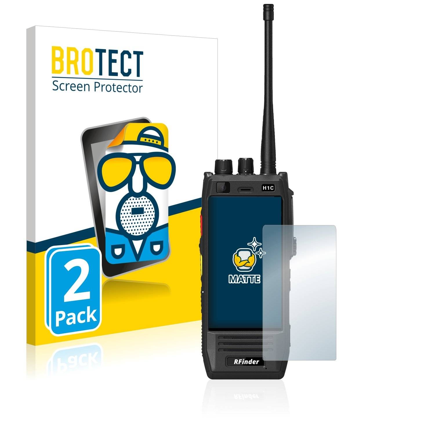 2 BROTECT Matt Displayschutzfoli fü Rfinde H1B-U DM 4G/LTE
