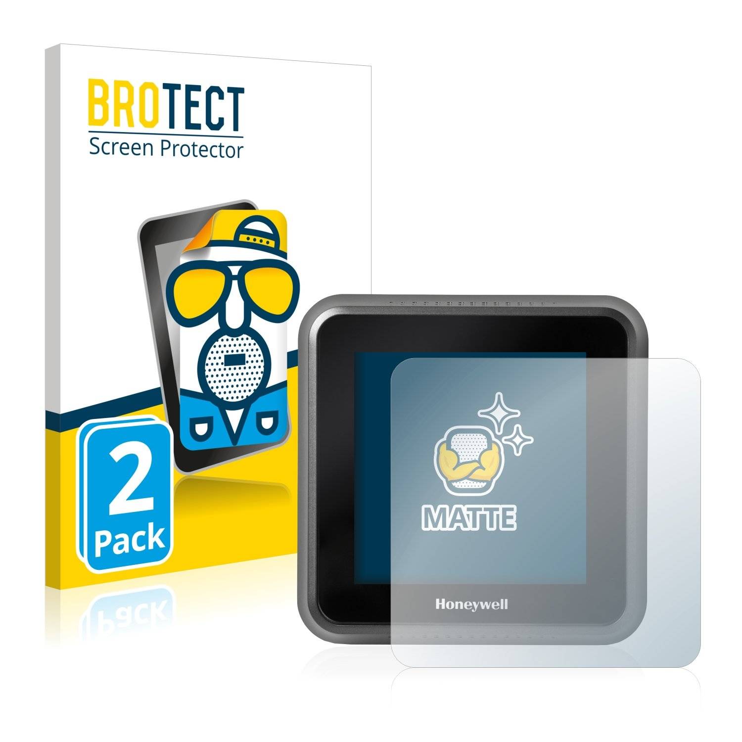 2 BROTECT Matt Displayschutzfoli fü Honeywel Lyri T Thermostat