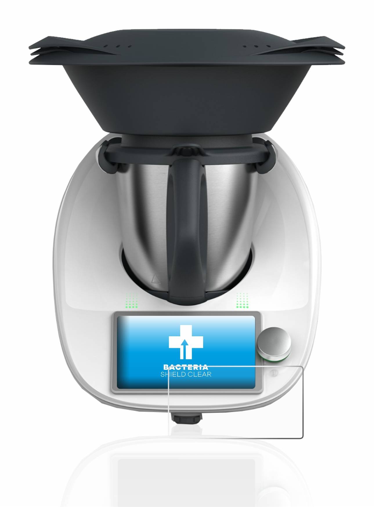 upscreen Bacteria Shield Schutzfolie für Vorwerk Thermomix TM6 - Antibakteriell