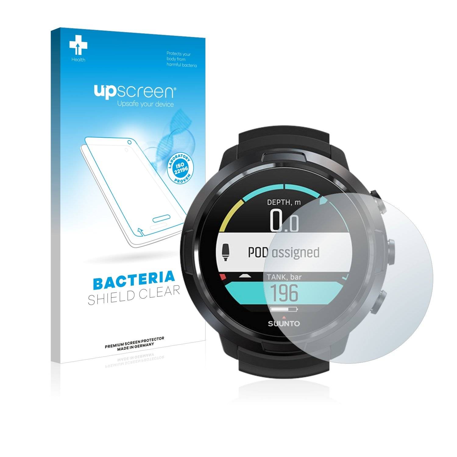 upscreen Bacteri Shiel Clea Premiu Antibakteriell Displayschutzfoli fü Suunt D5