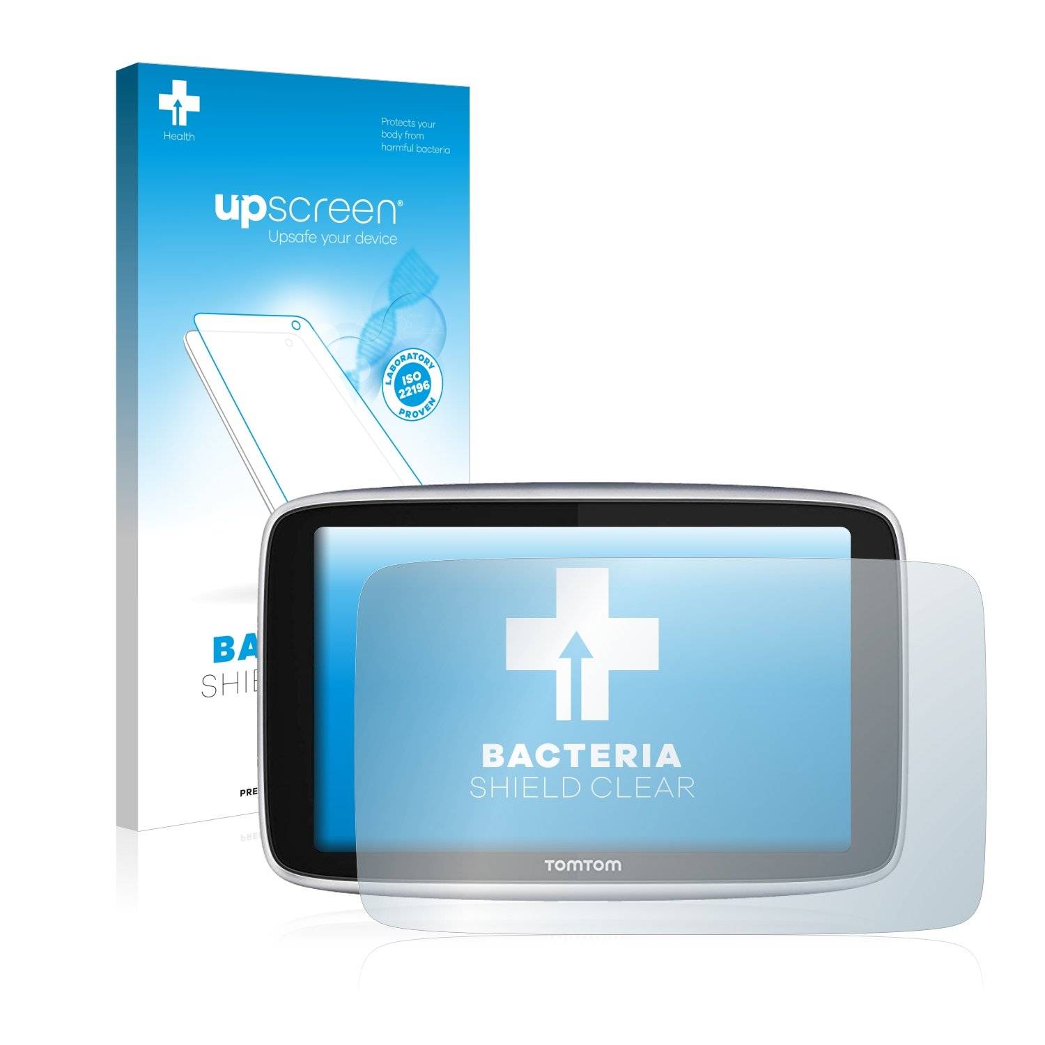upscreen Bacteri Shiel Clea Premiu Antibakteriell Displayschutzfoli fü TomTo G Premiu (6'')