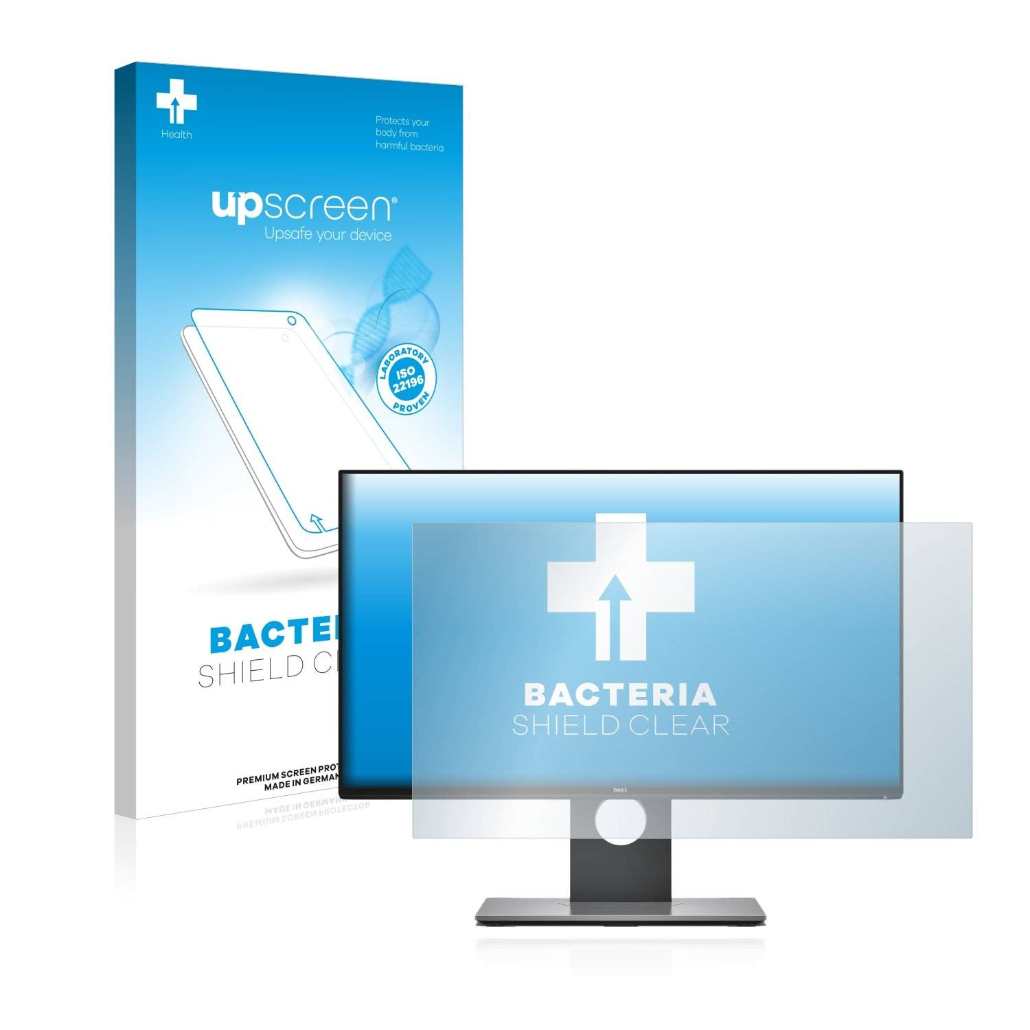 upscreen Bacteri Shiel Clea Premiu Antibakteriell Displayschutzfoli fü Del UltraShar U2417H
