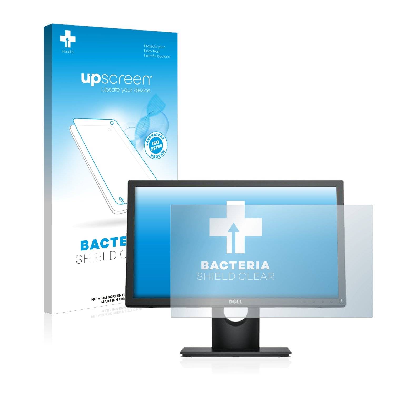 upscreen Bacteri Shiel Clea Premiu Antibakteriell Displayschutzfoli fü Del E2016H