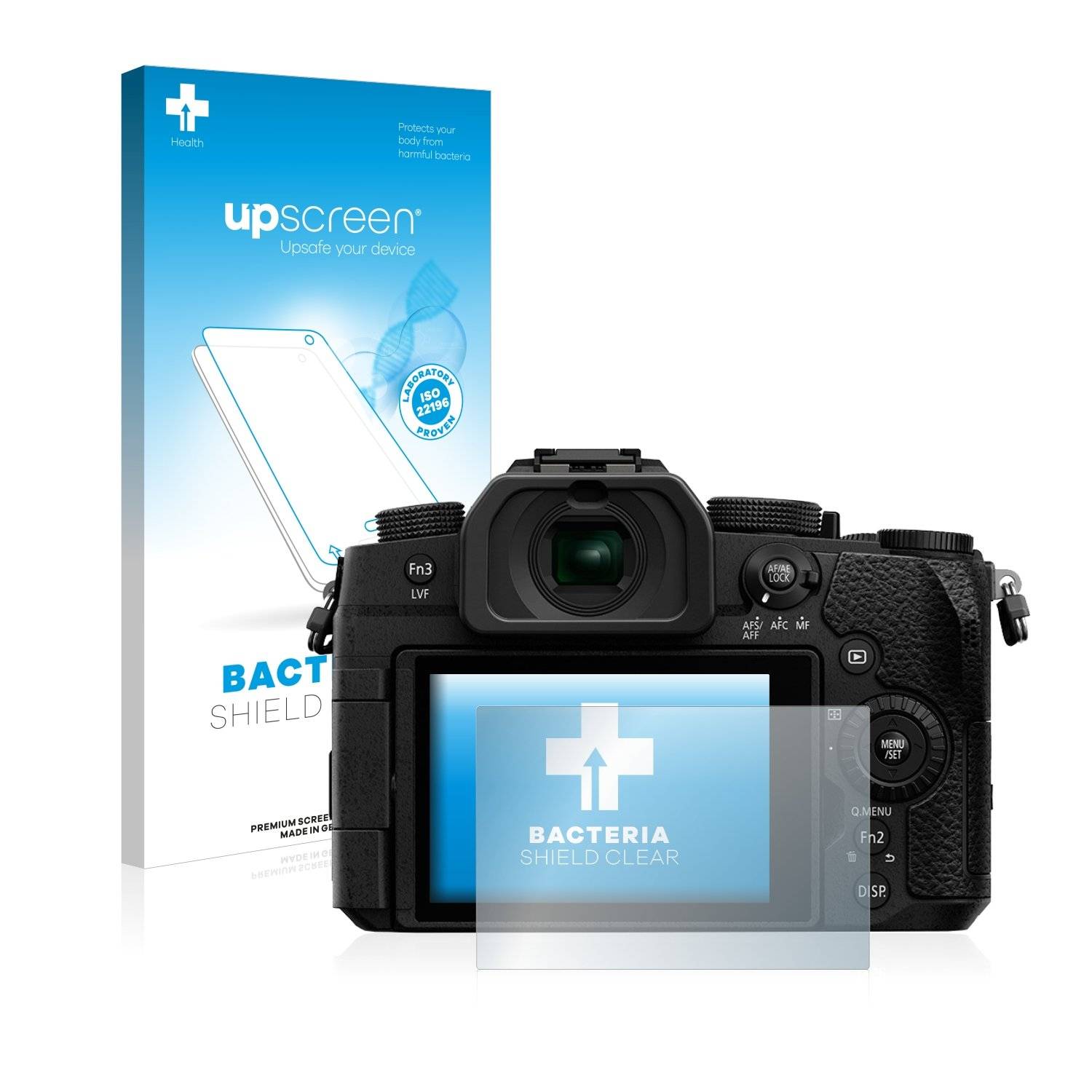 upscreen Bacteri Shiel Clea Premiu Antibakteriell Displayschutzfoli fü Panasoni Lumi DC-G91