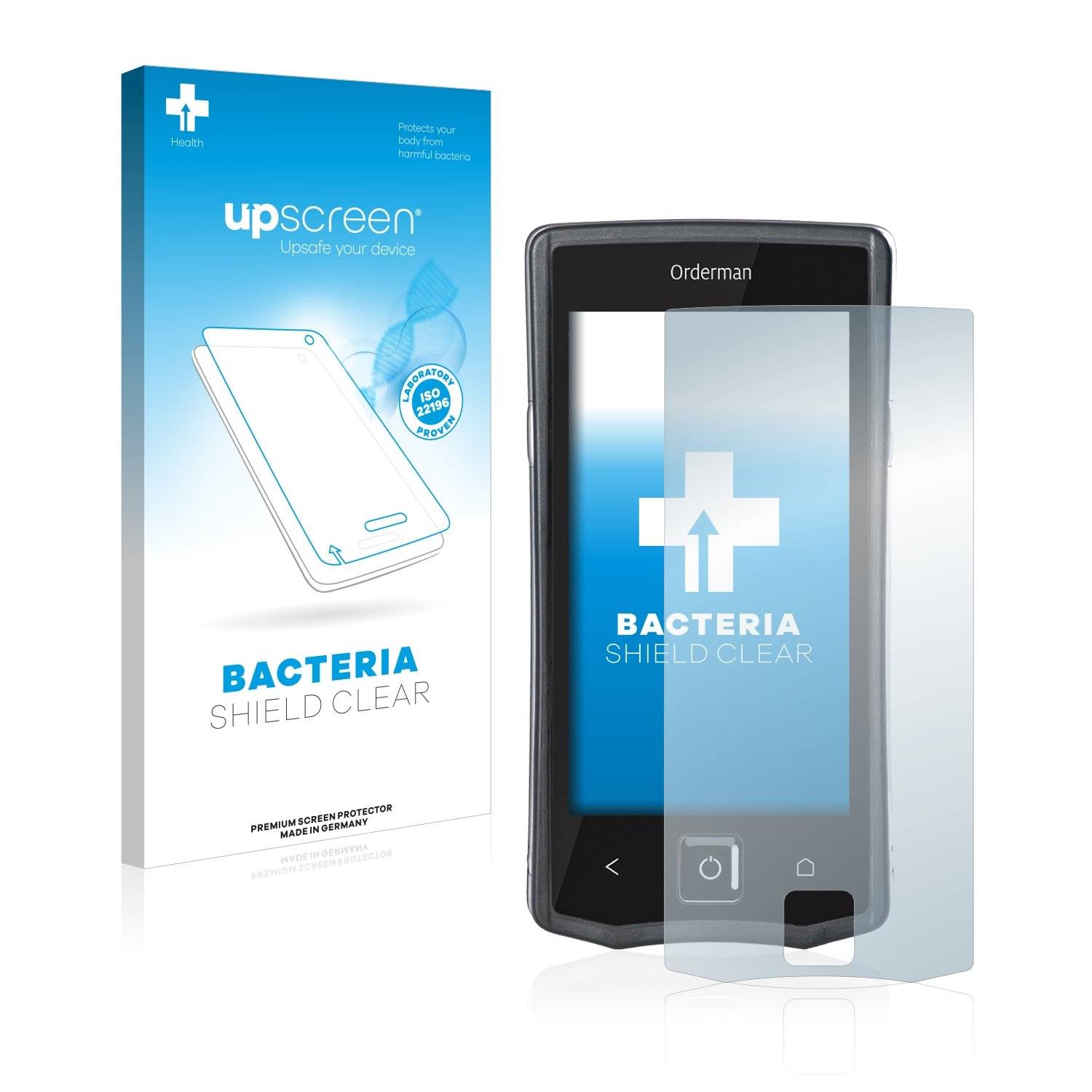 upscreen Bacteri Shiel Clea Premiu Antibakteriell Displayschutzfoli fü Orderma  plus