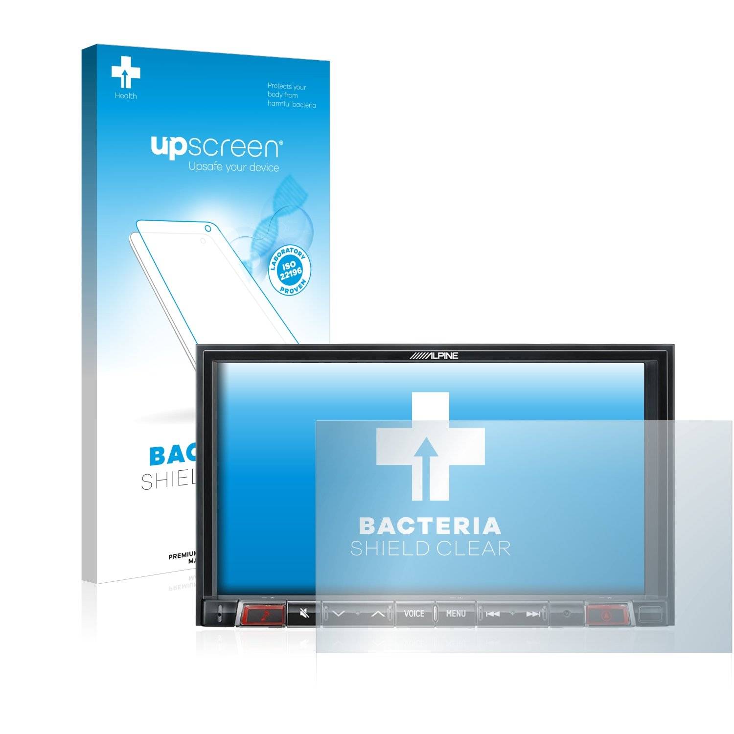 upscreen Bacteri Shiel Clea Premiu Antibakteriell Displayschutzfoli fü Alpin X802D-T5
