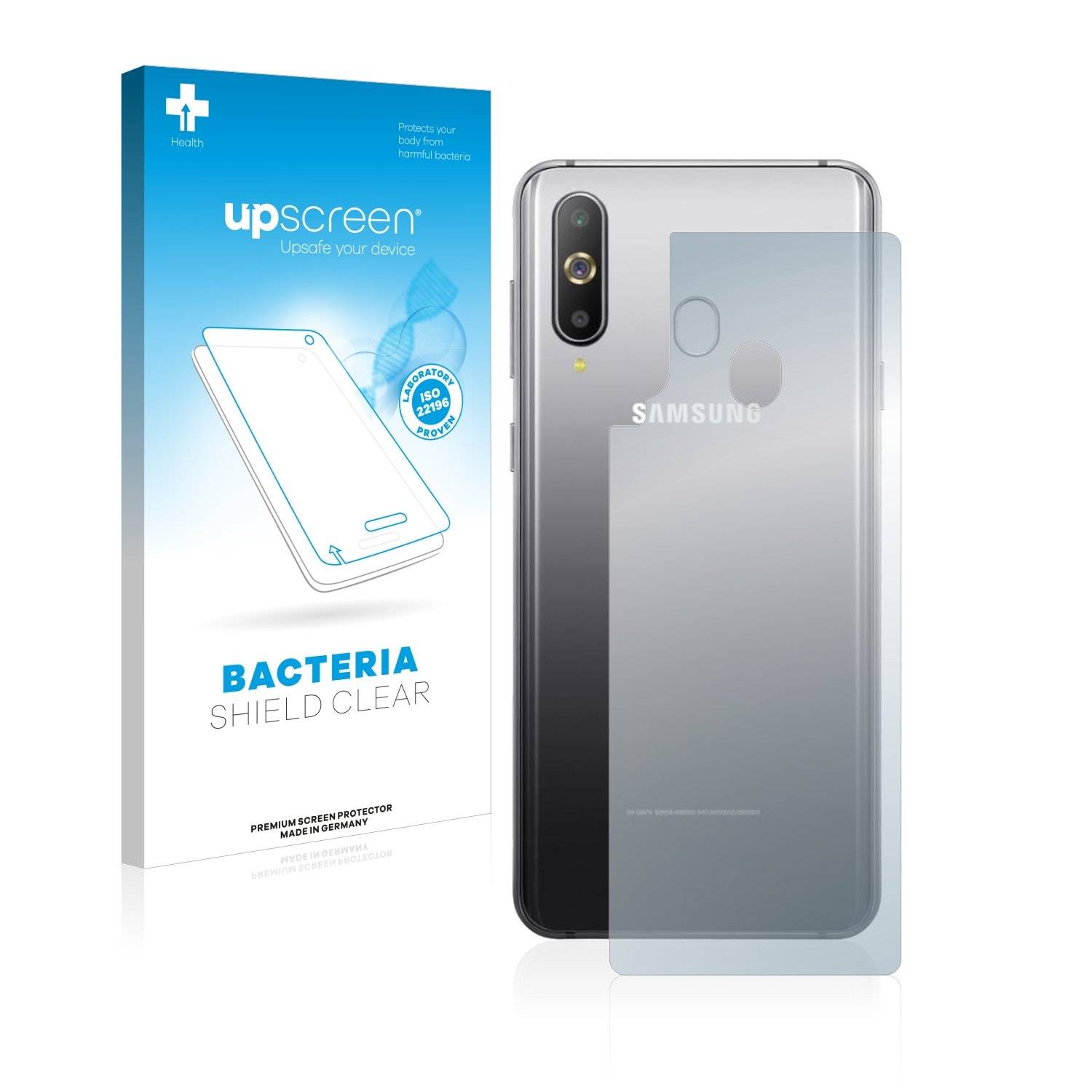 upscreen Bacteri Shiel Clea Premiu Antibakteriell Displayschutzfoli fü Samsun Galax A6 (Rückseite)