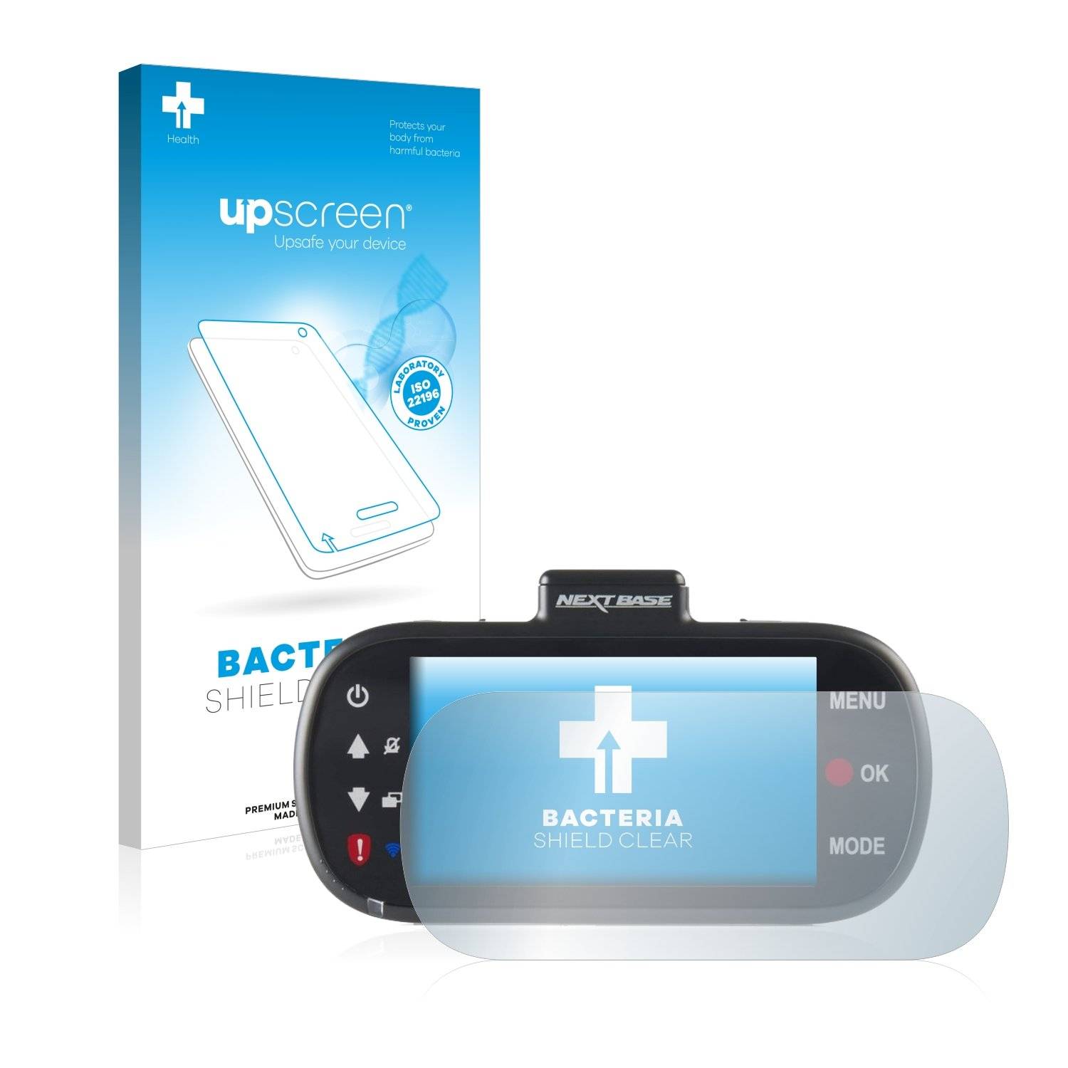 upscreen Bacteri Shiel Clea Premiu Antibakteriell Displayschutzfoli fü Nextbas 512GW