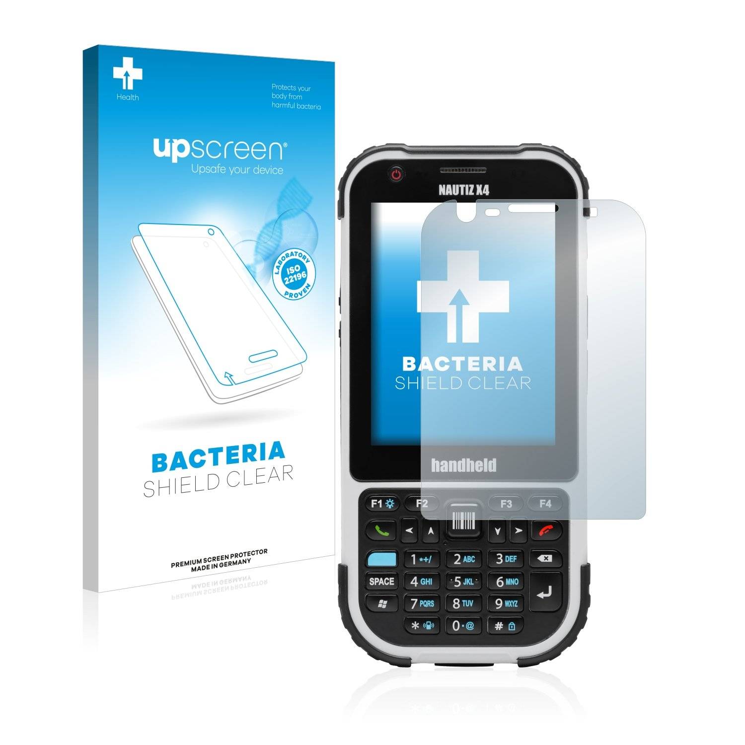 upscreen Bacteri Shiel Clea Premiu Antibakteriell Displayschutzfoli fü Handhel Nauti Eticke Pr II