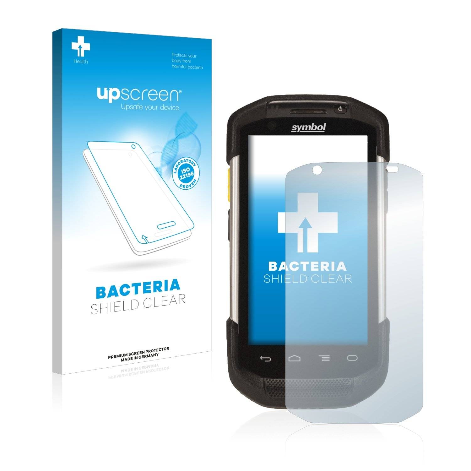 upscreen Bacteri Shiel Clea Premiu Antibakteriell Displayschutzfoli fü Zebr TC72