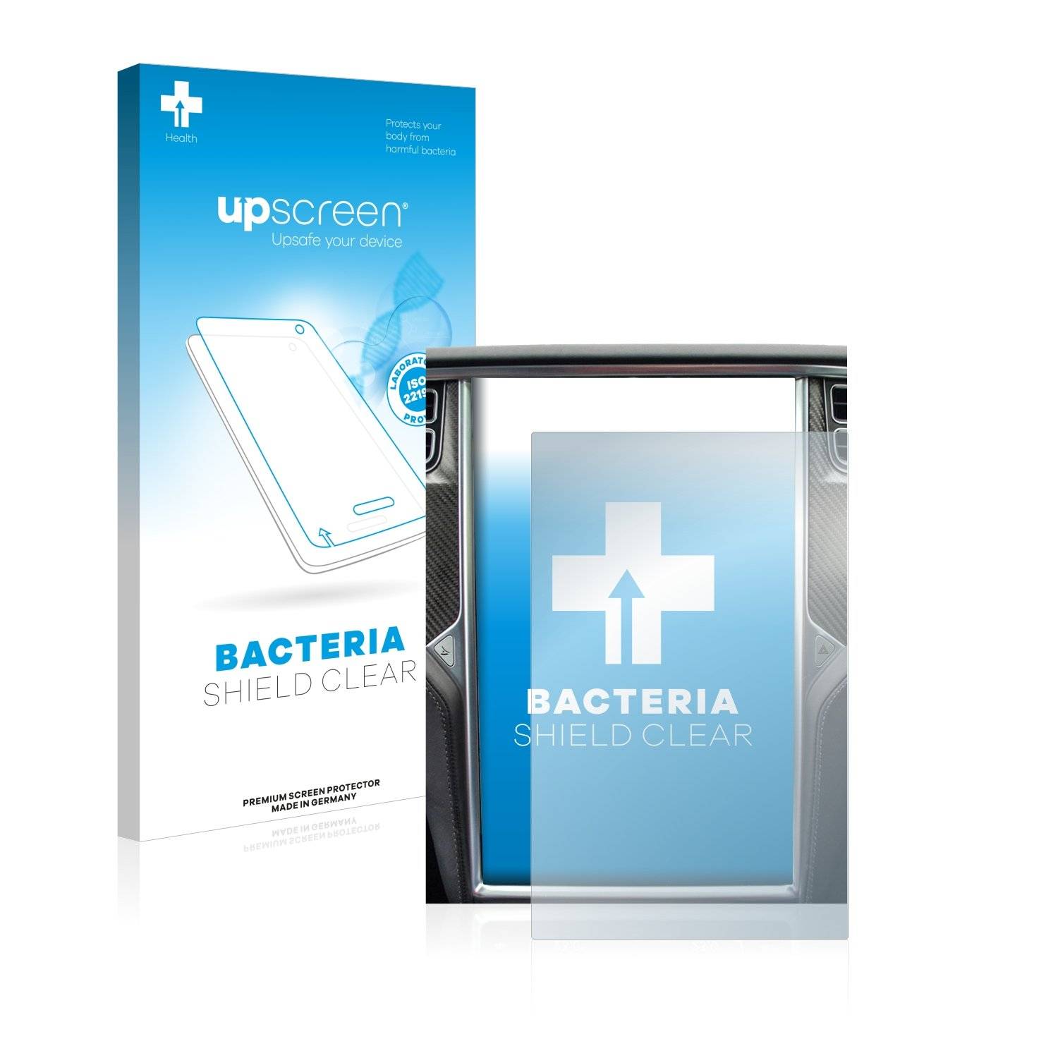 upscreen Bacteri Shiel Clea Premiu Antibakteriell Displayschutzfoli fü Tesl Mode X