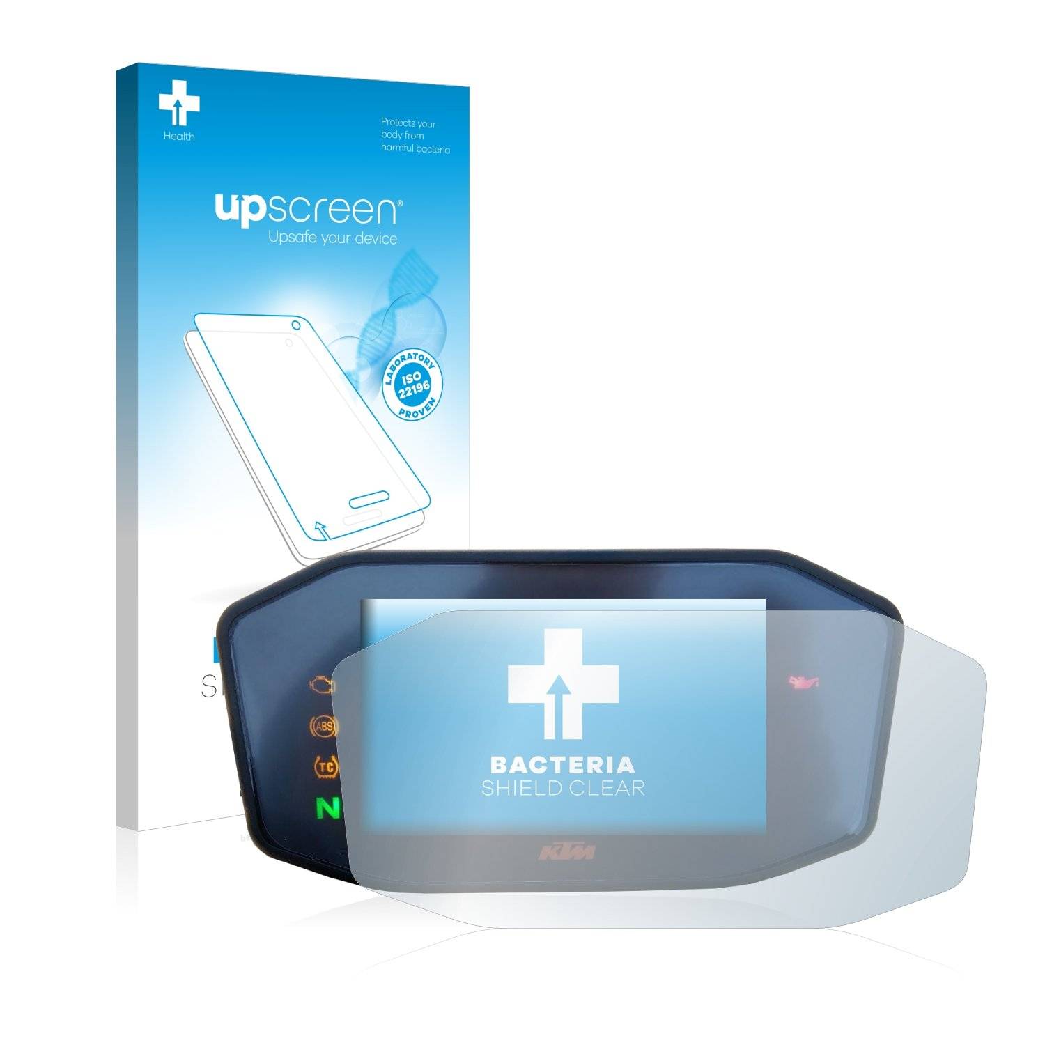 upscreen Bacteri Shiel Clea Premiu Antibakteriell Displayschutzfoli fü KT 129 Supe Duk R