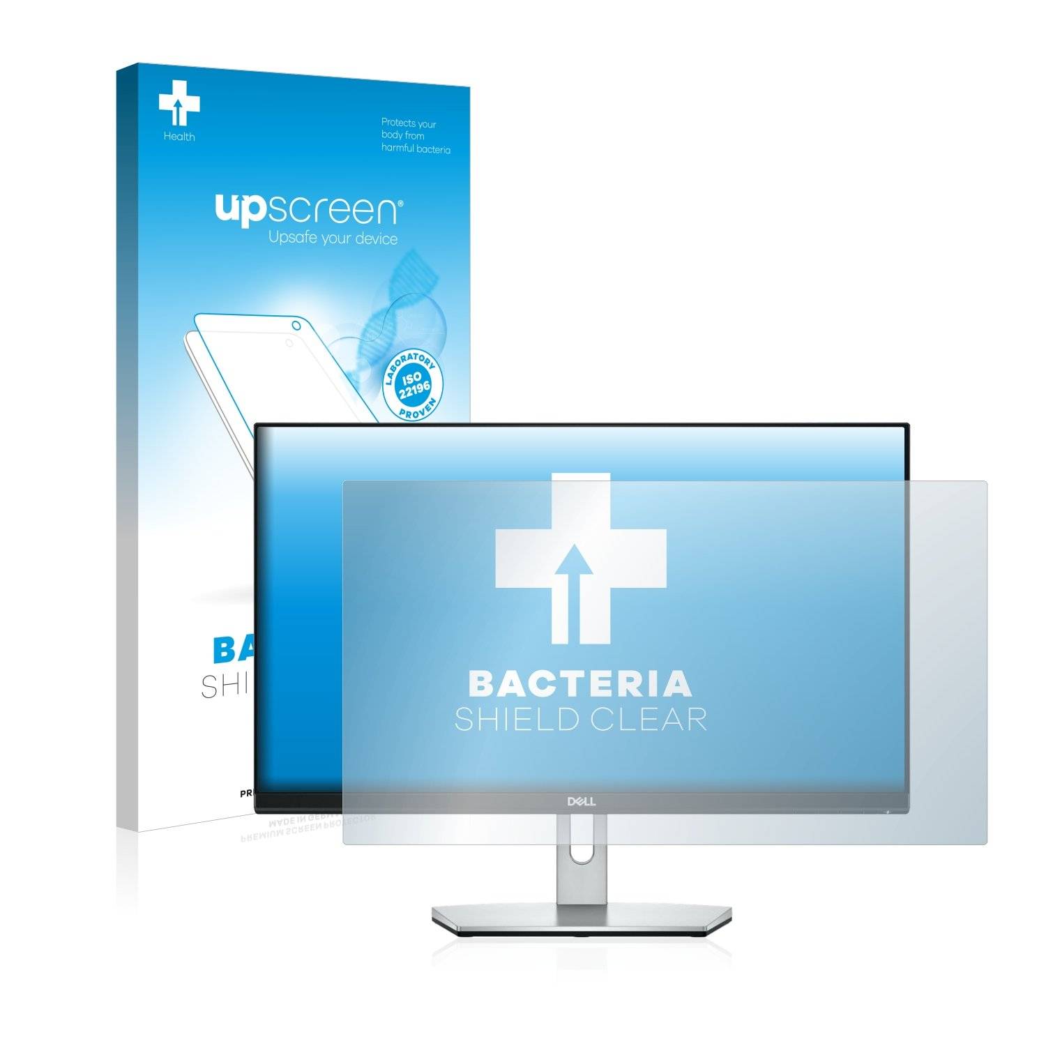 upscreen Bacteri Shiel Clea Premiu Antibakteriell Displayschutzfoli fü Del S2319H