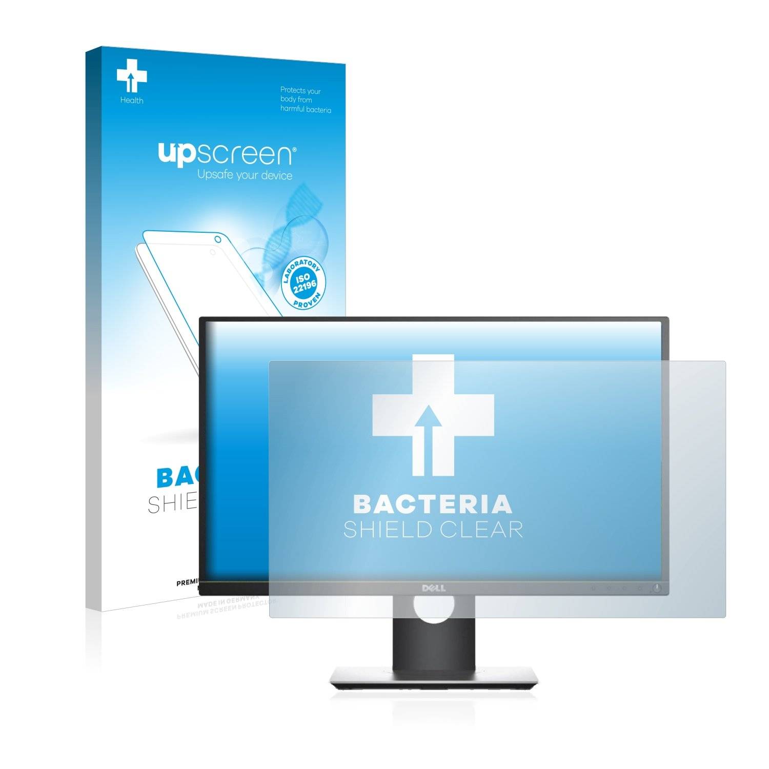 upscreen Bacteri Shiel Clea Premiu Antibakteriell Displayschutzfoli fü Del SE2416H