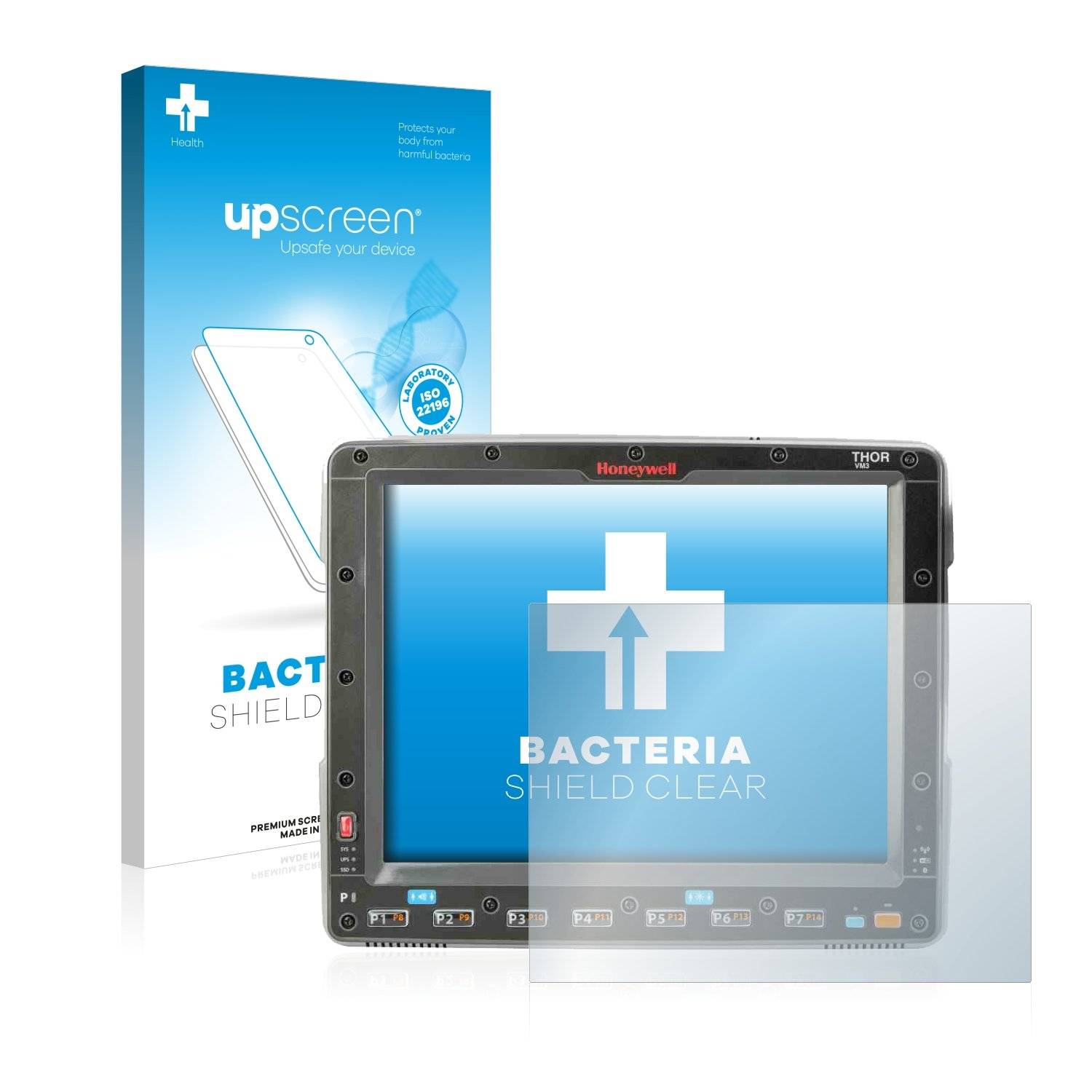 upscreen Bacteri Shiel Clea Premiu Antibakteriell Displayschutzfoli fü Honeywel Tho VM3