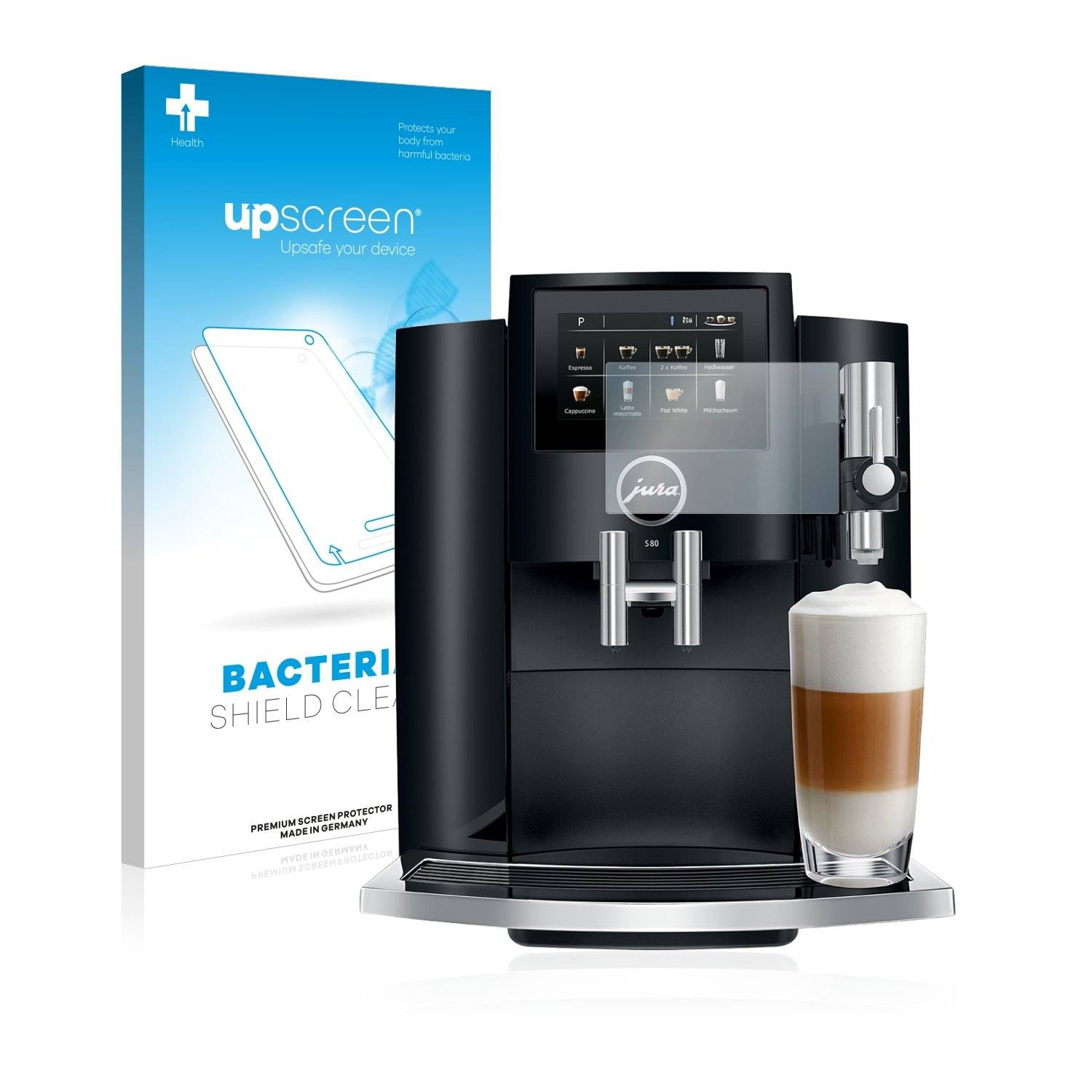 upscreen Bacteri Shiel Clea Premiu Antibakteriell Displayschutzfoli fü Jur S8