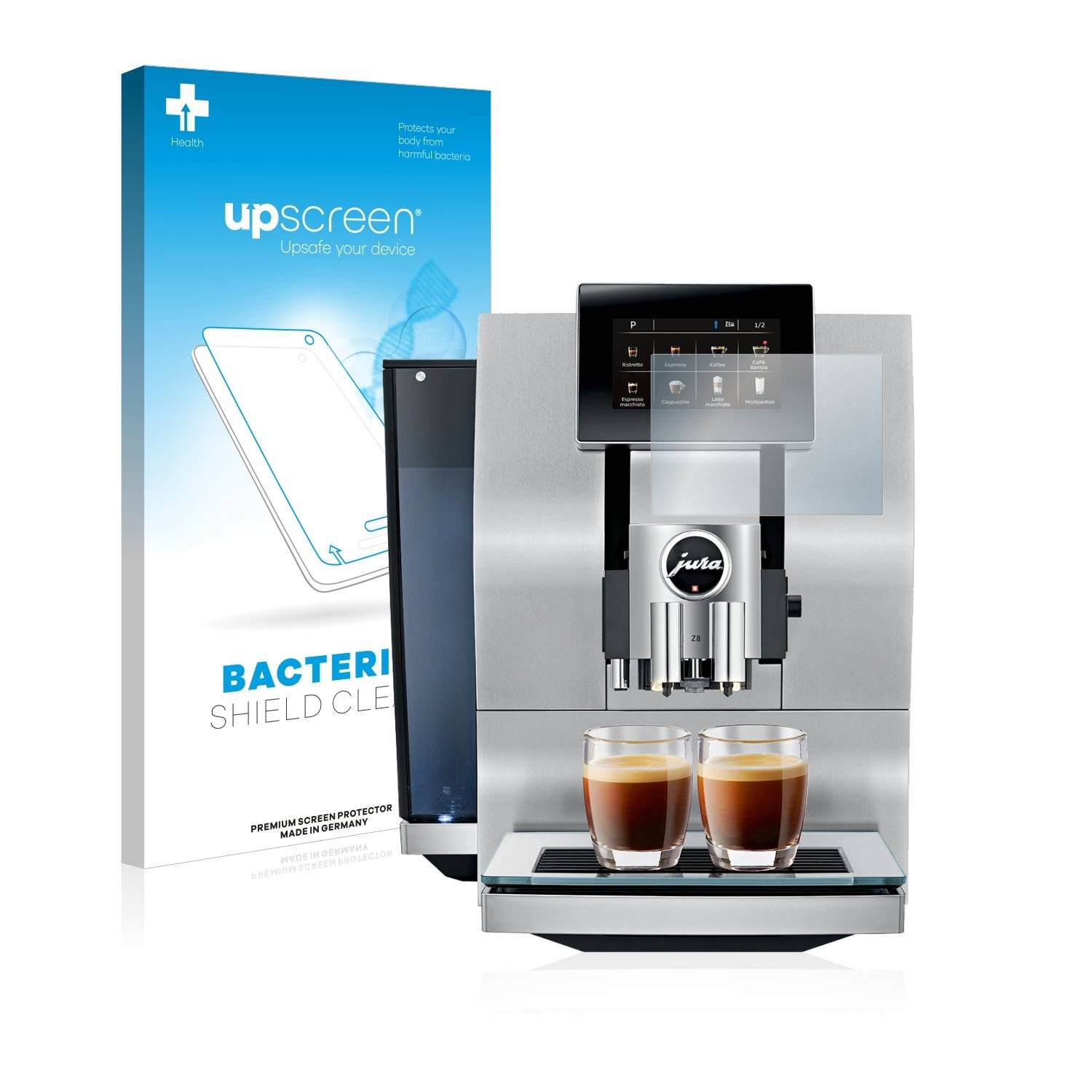 upscreen Bacteri Shiel Clea Premiu Antibakteriell Displayschutzfoli fü Jur Z8