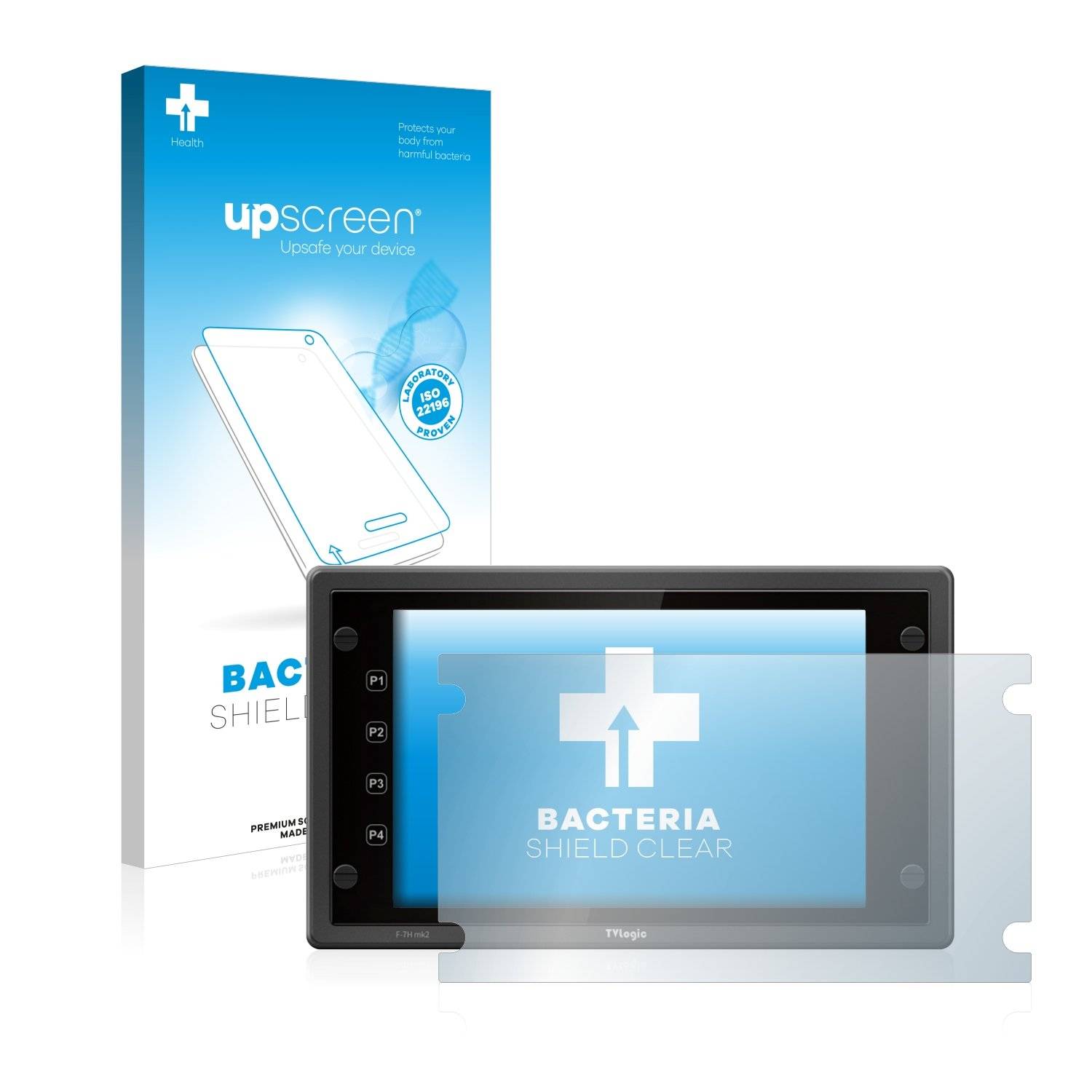 upscreen Bacteri Shiel Clea Premiu Antibakteriell Displayschutzfoli fü TVlogi F-7 mk2