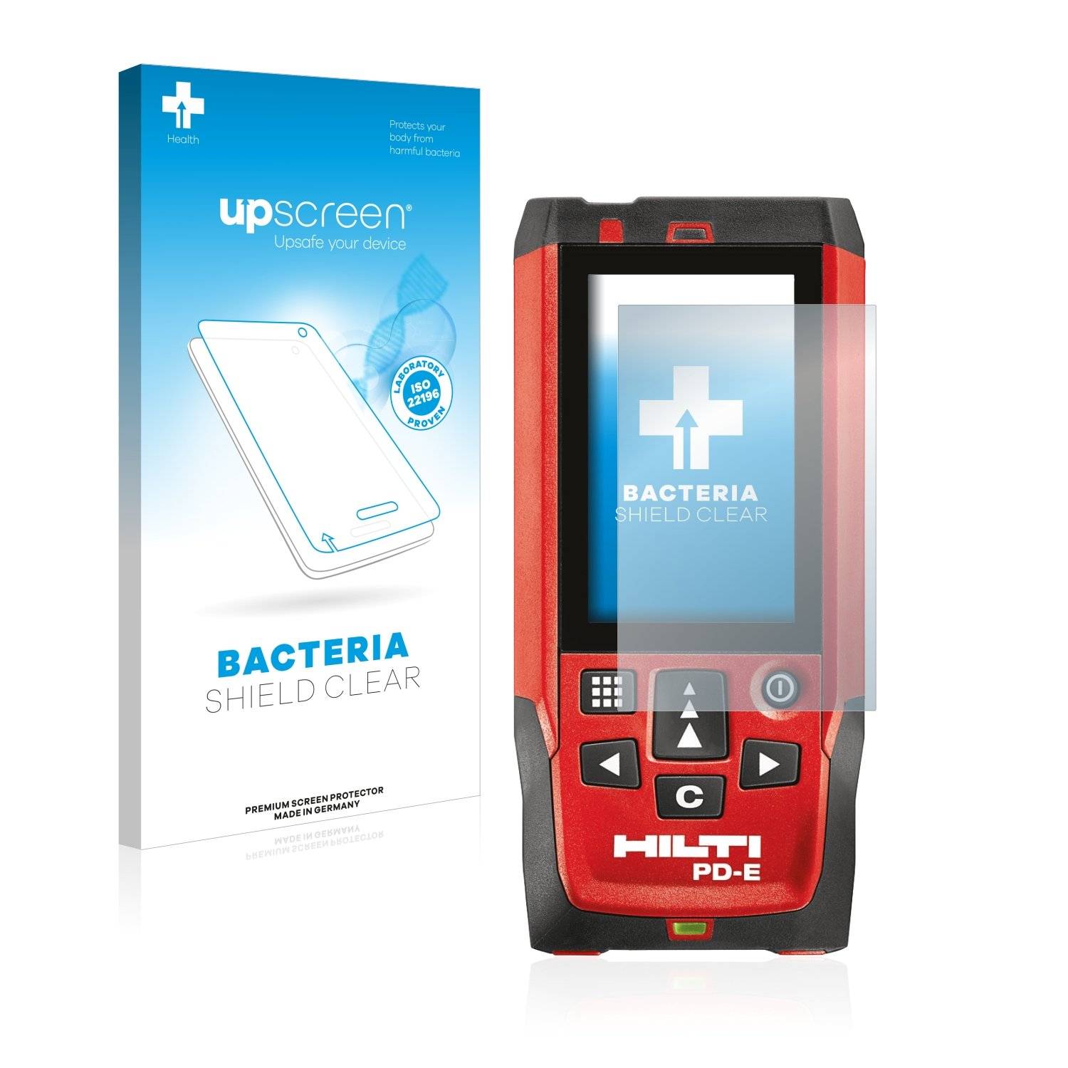 upscreen Bacteri Shiel Clea Premiu Antibakteriell Displayschutzfoli fü Hilt PD-E