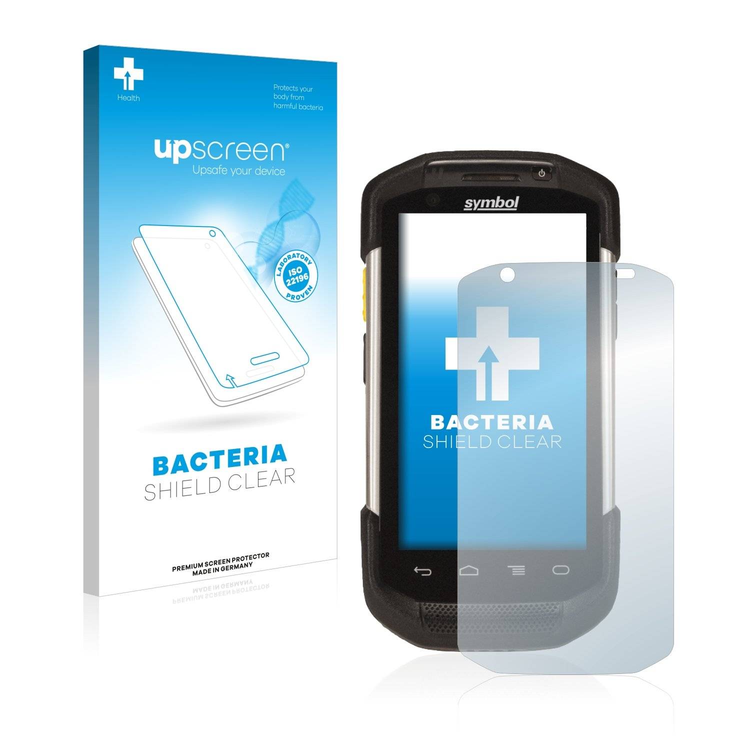 upscreen Bacteri Shiel Clea Premiu Antibakteriell Displayschutzfoli fü Zebr TC75x