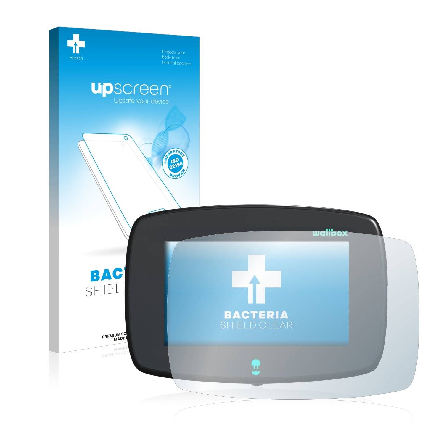 upscreen Bacteri Shiel Clea Premiu Antibakteriell Displayschutzfoli fü Wallbo Commander
