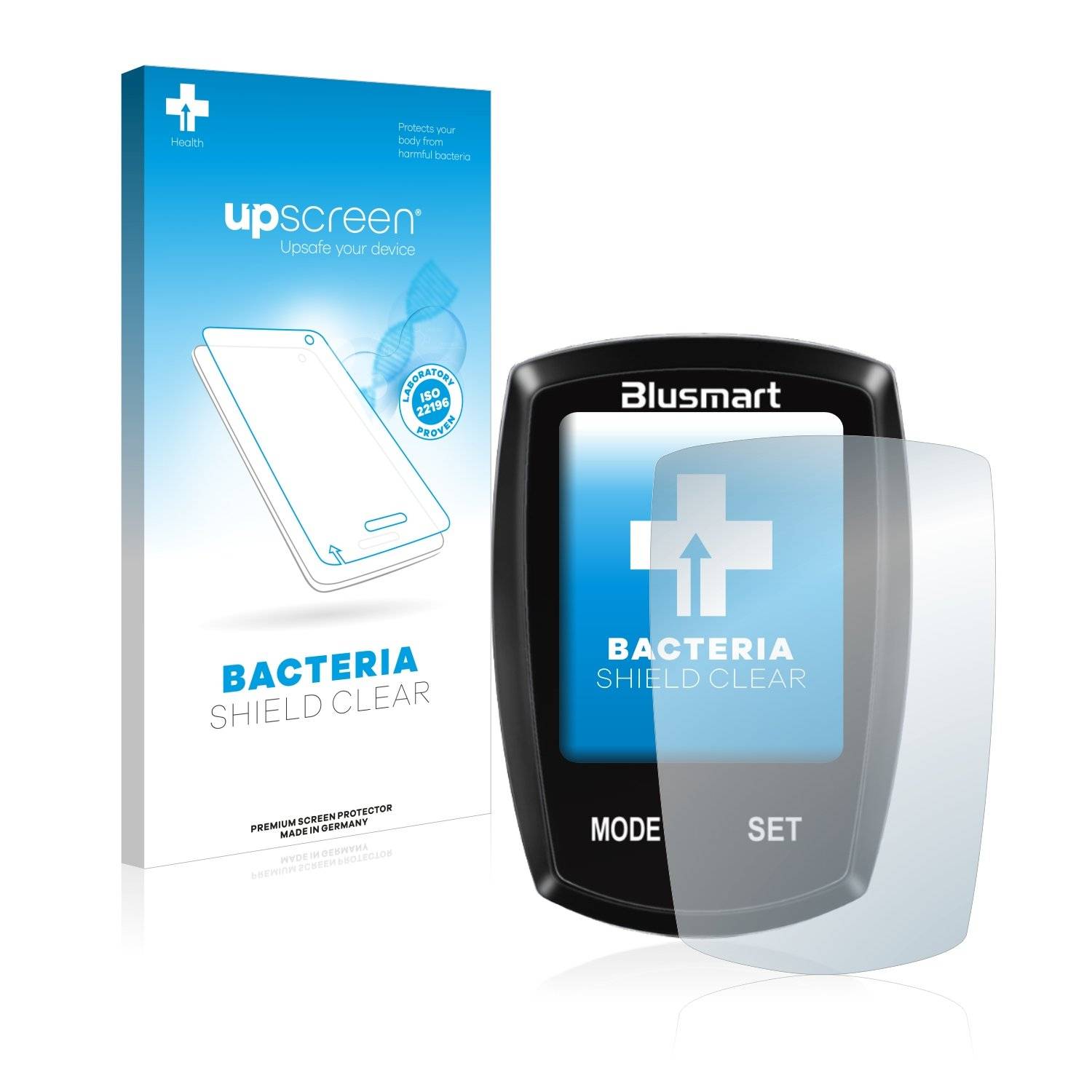 upscreen Bacteri Shiel Clea Premiu Antibakteriell Displayschutzfoli fü Blusmar Fahrradcompute (1.8)